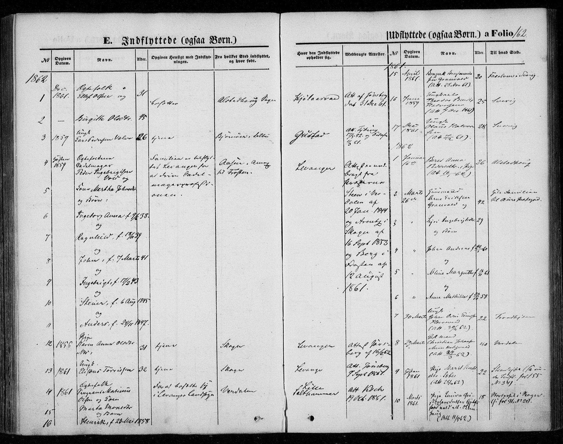 Ministerialprotokoller, klokkerbøker og fødselsregistre - Nord-Trøndelag, SAT/A-1458/720/L0184: Parish register (official) no. 720A02 /1, 1855-1863, p. 162