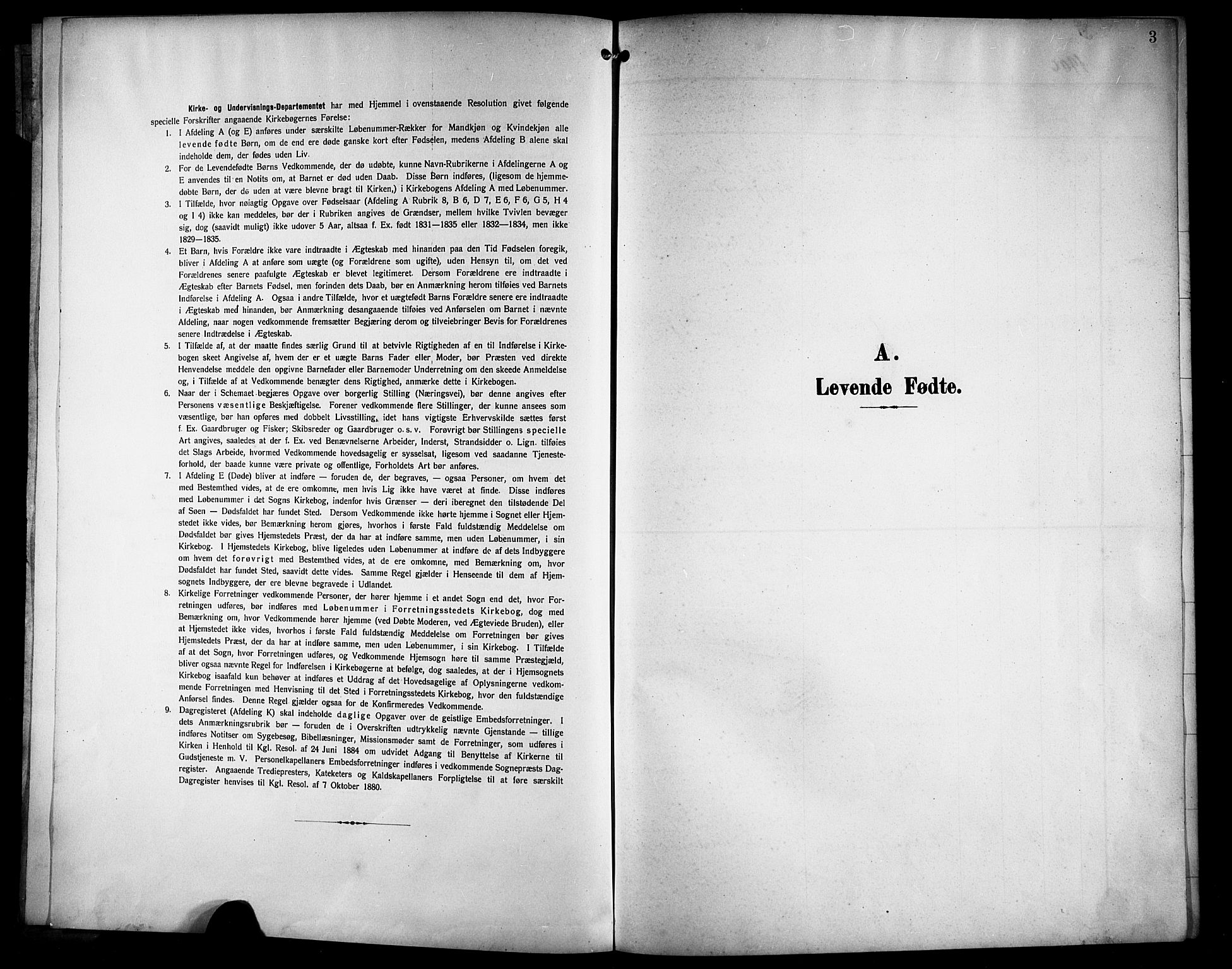 Skjold sokneprestkontor, SAST/A-101847/H/Ha/Hab/L0008: Parish register (copy) no. B 8, 1906-1920, p. 3