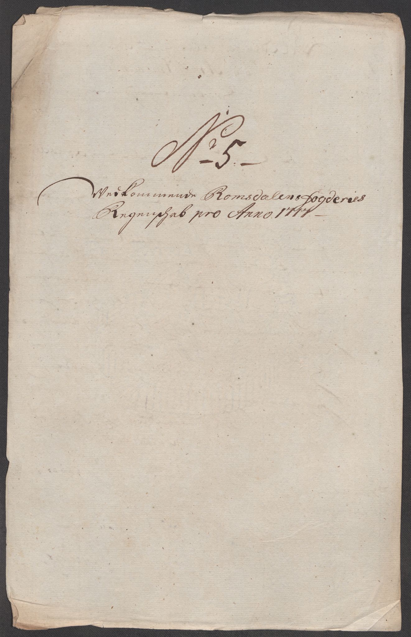 Rentekammeret inntil 1814, Reviderte regnskaper, Fogderegnskap, RA/EA-4092/R55/L3664: Fogderegnskap Romsdal, 1717, p. 89