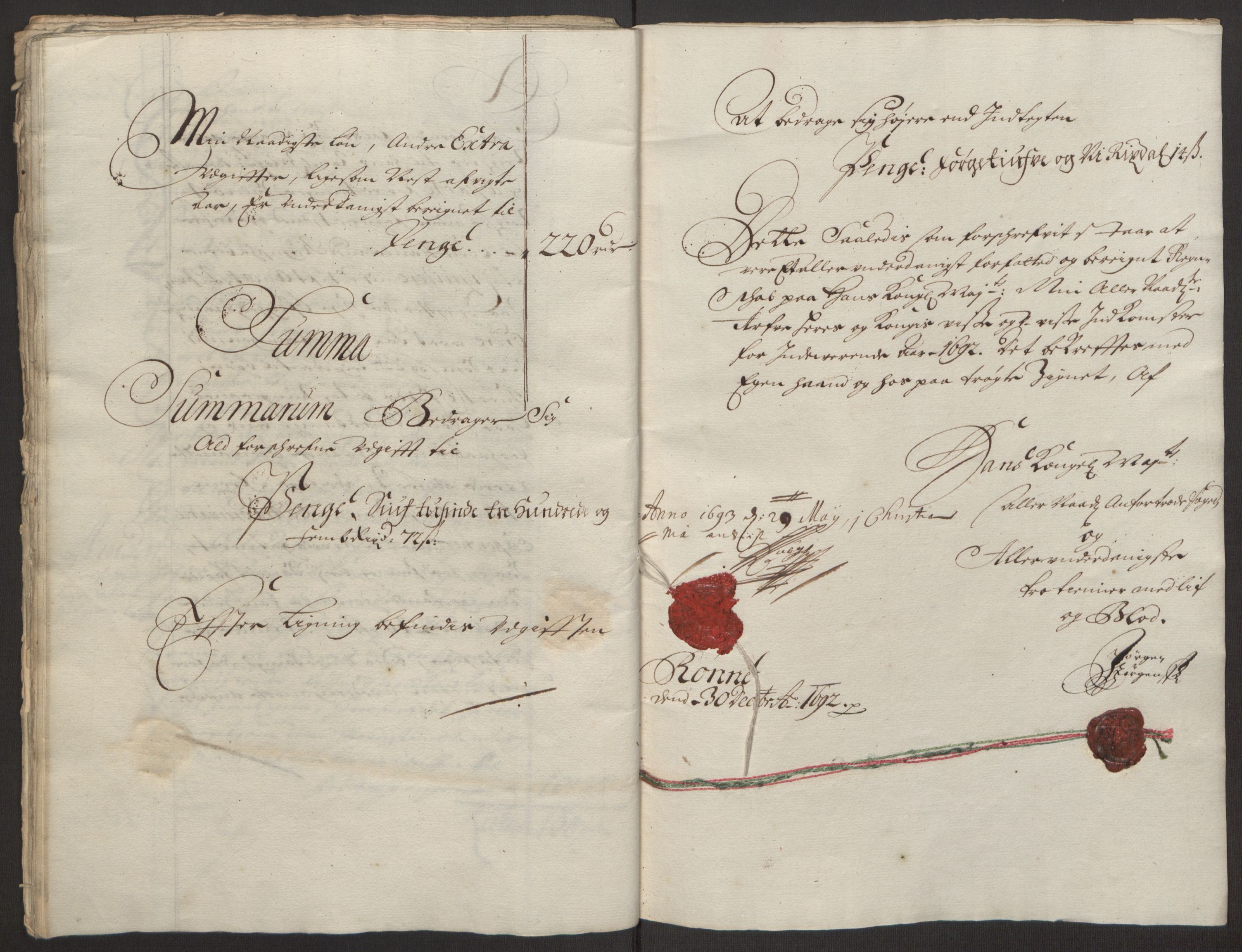 Rentekammeret inntil 1814, Reviderte regnskaper, Fogderegnskap, RA/EA-4092/R13/L0830: Fogderegnskap Solør, Odal og Østerdal, 1692, p. 29