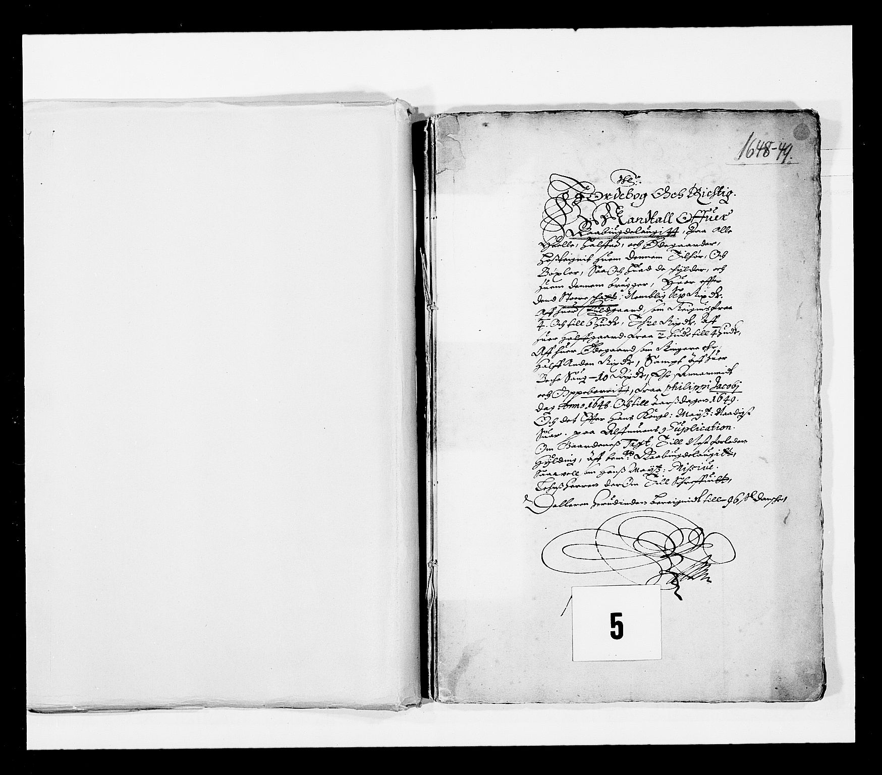 Stattholderembetet 1572-1771, RA/EA-2870/Ek/L0023/0002: Jordebøker 1633-1658: / Jordebøker for Råbyggelag og Mandal len, 1648-1649, p. 1