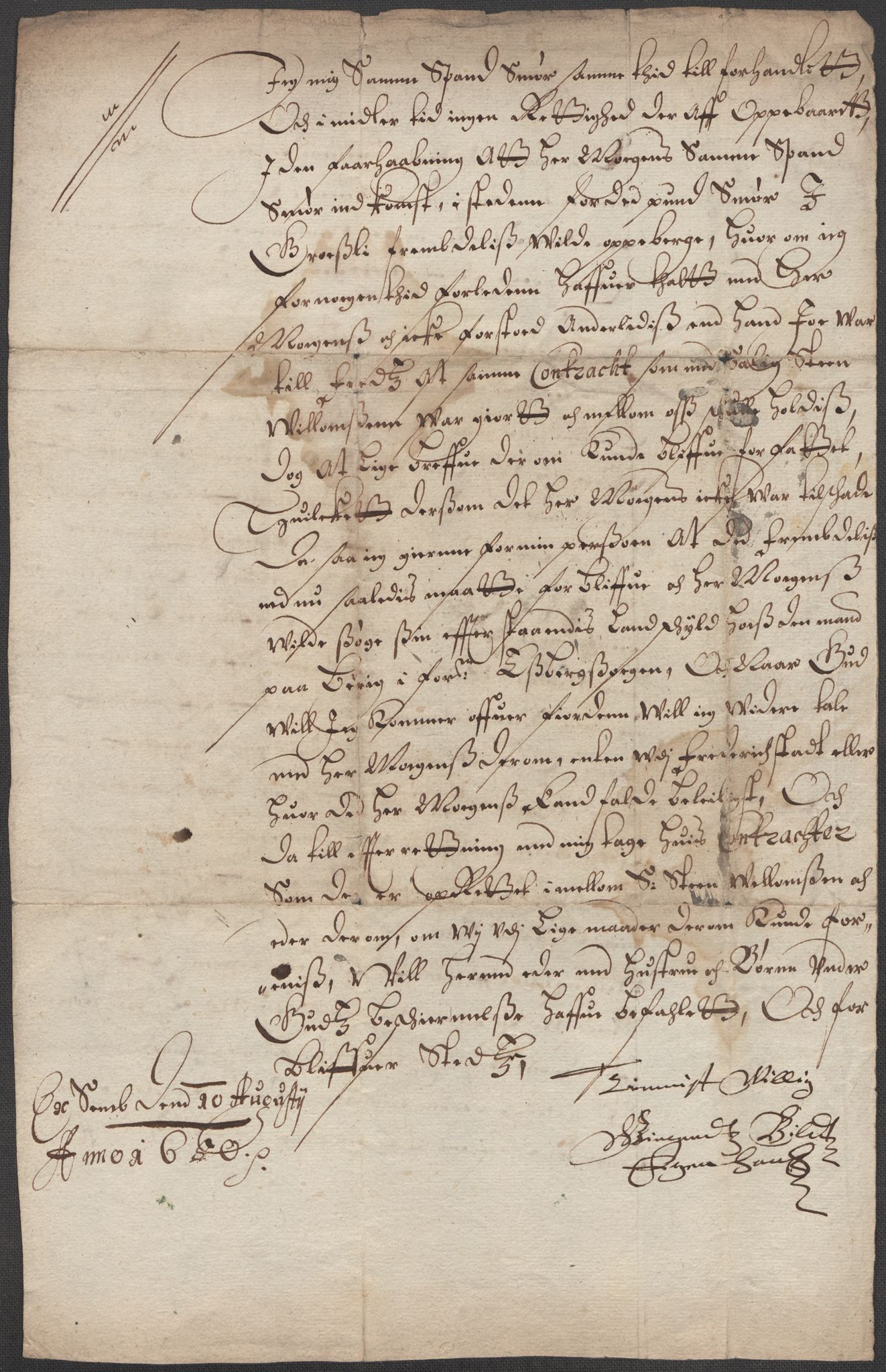 Riksarkivets diplomsamling, AV/RA-EA-5965/F15/L0003: Prestearkiv - Østfold, 1594-1700, p. 222