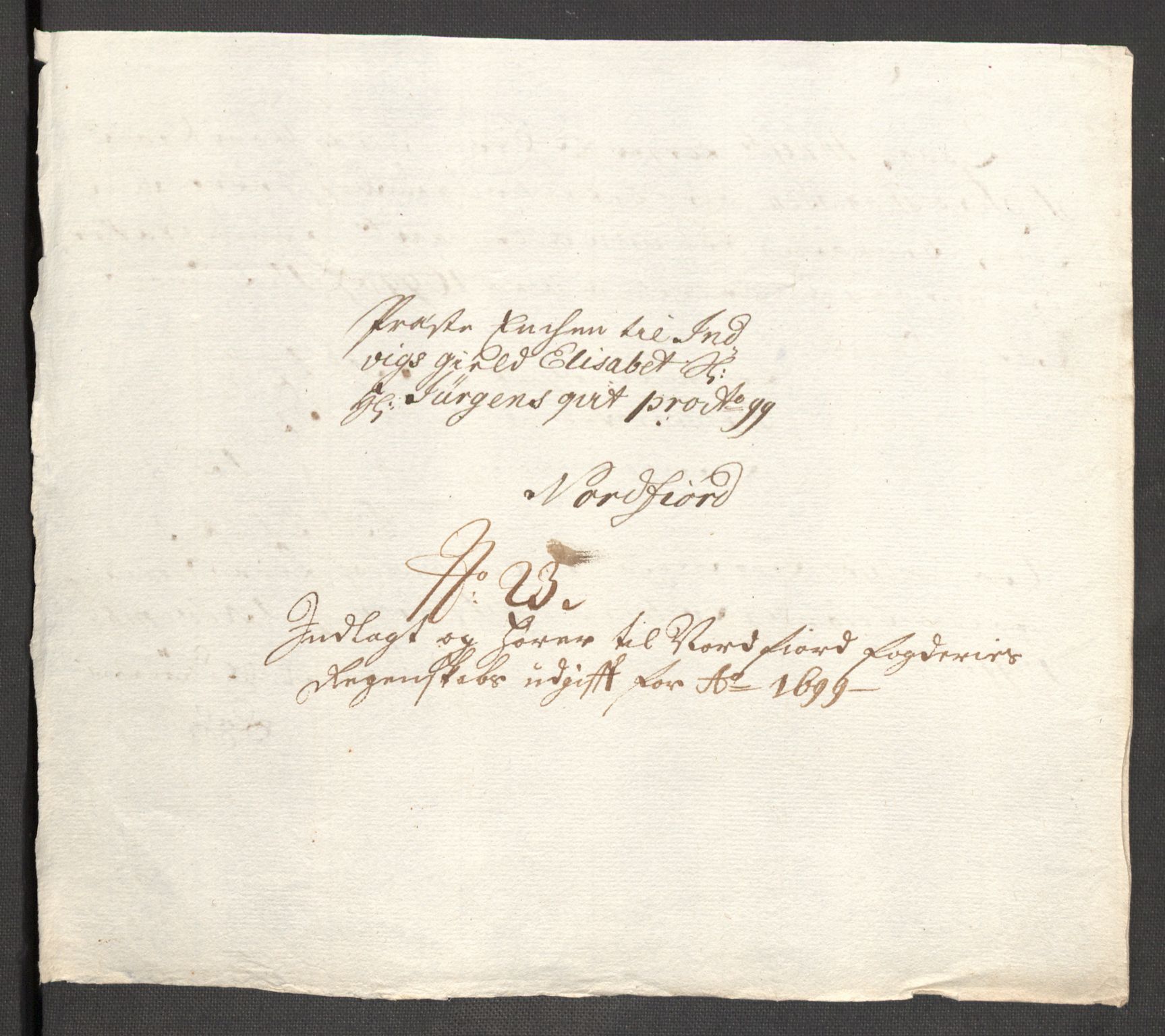 Rentekammeret inntil 1814, Reviderte regnskaper, Fogderegnskap, AV/RA-EA-4092/R53/L3424: Fogderegnskap Sunn- og Nordfjord, 1699, p. 376