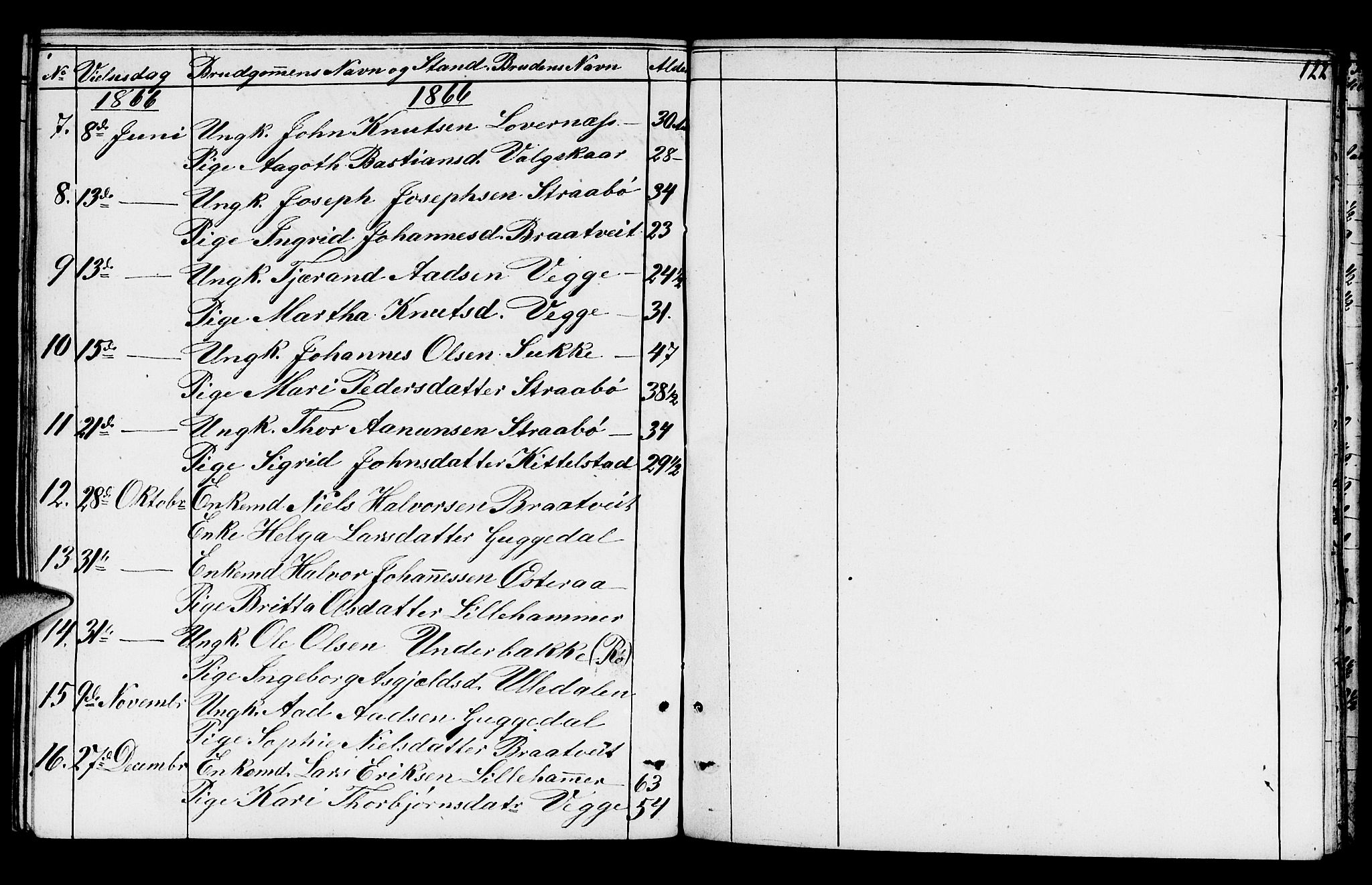 Suldal sokneprestkontor, AV/SAST-A-101845/01/V/L0003: Parish register (copy) no. B 3, 1848-1866, p. 122