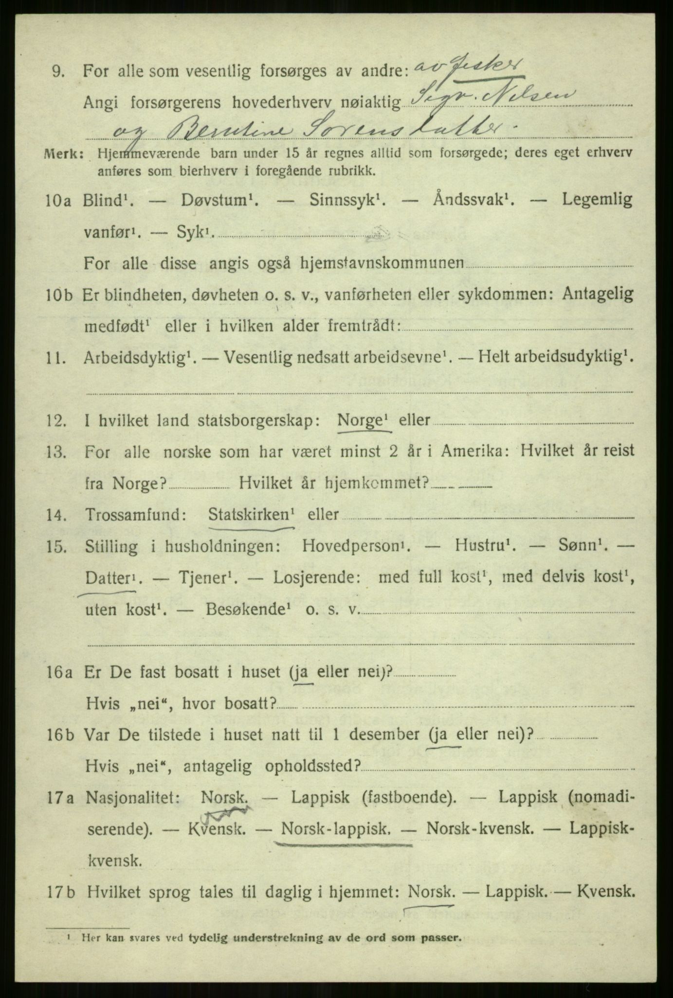 SATØ, 1920 census for Tromsøysund, 1920, p. 10727