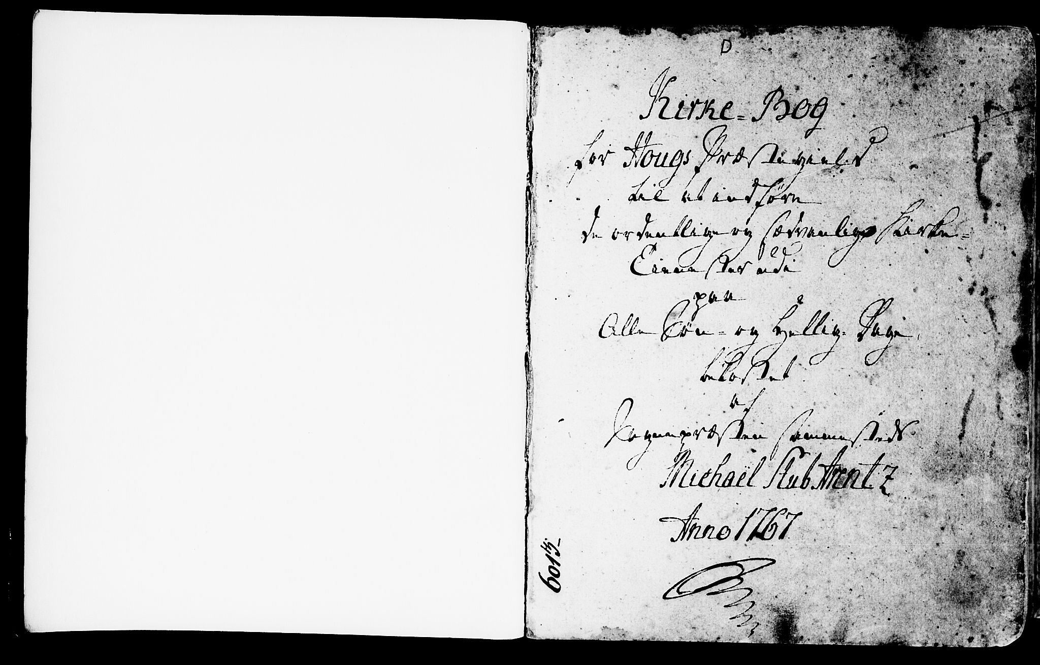 Haus sokneprestembete, SAB/A-75601/H/Haa: Parish register (official) no. A 9, 1767-1781, p. 0-1