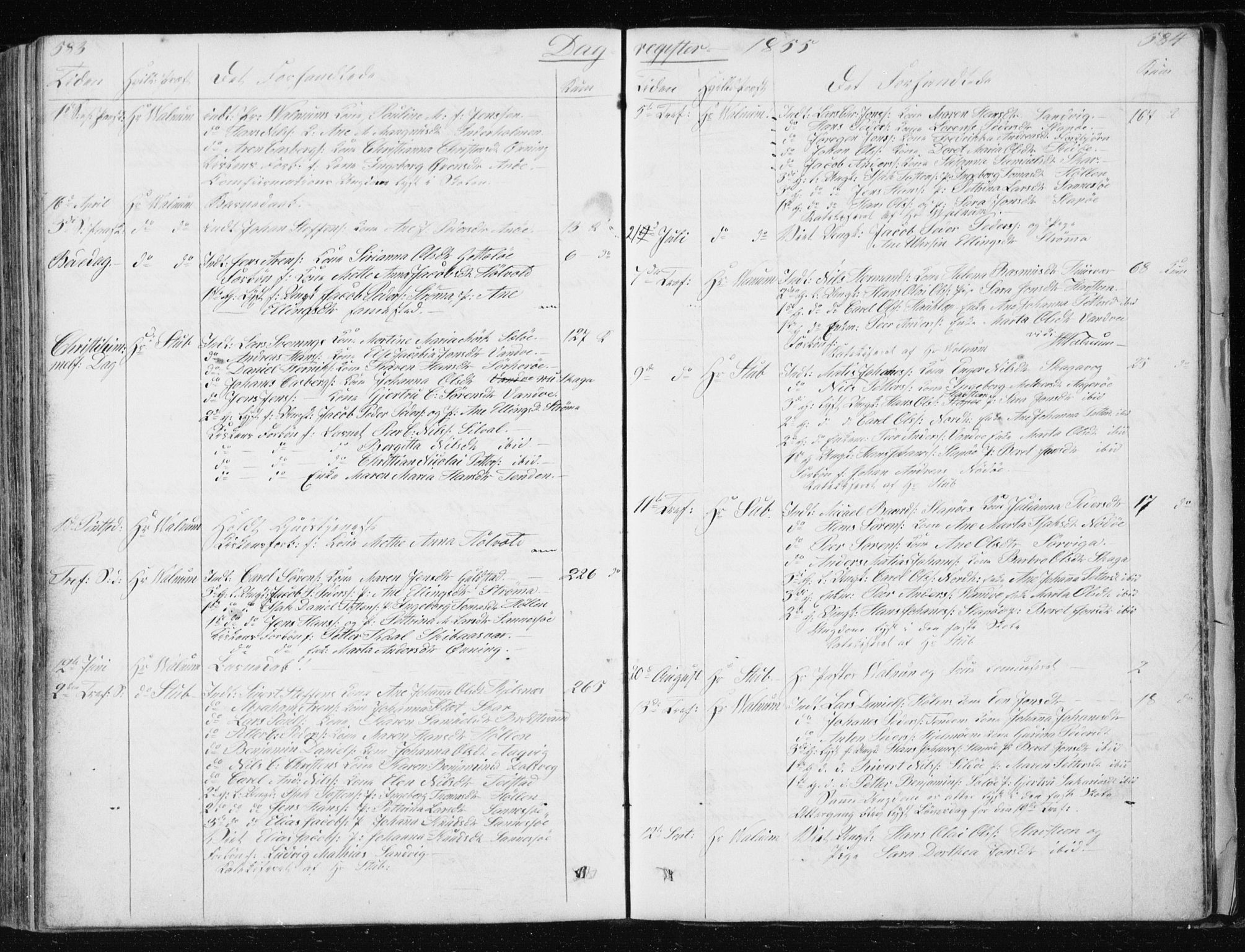 Ministerialprotokoller, klokkerbøker og fødselsregistre - Nordland, SAT/A-1459/834/L0511: Parish register (copy) no. 834C02, 1848-1862, p. 583-584