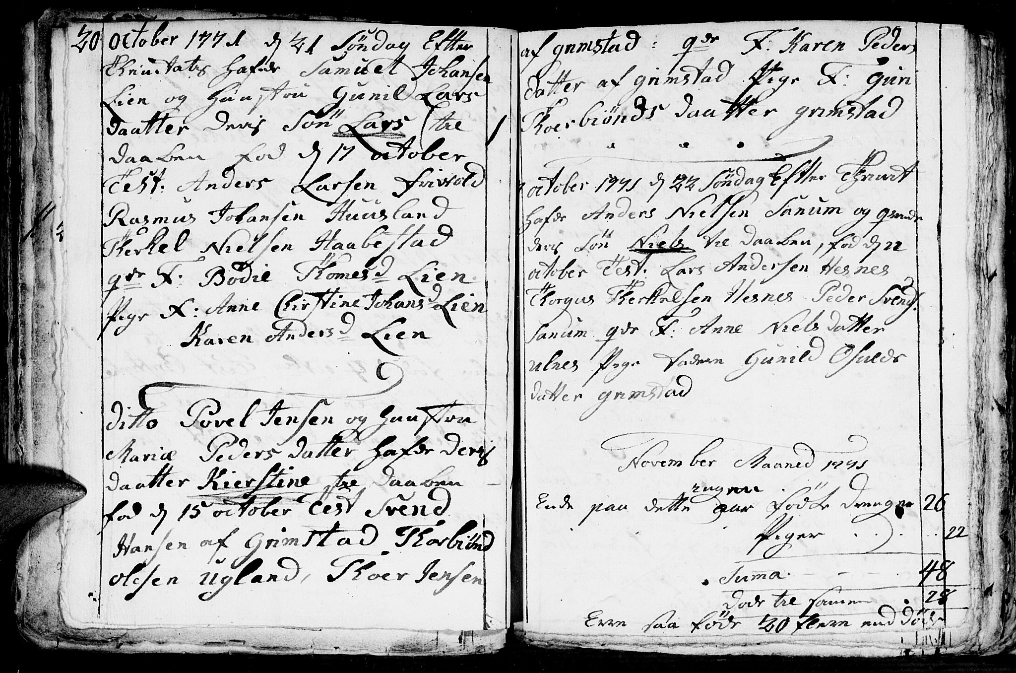 Fjære sokneprestkontor, AV/SAK-1111-0011/F/Fb/L0004: Parish register (copy) no. B 4, 1766-1785, p. 75b-76a