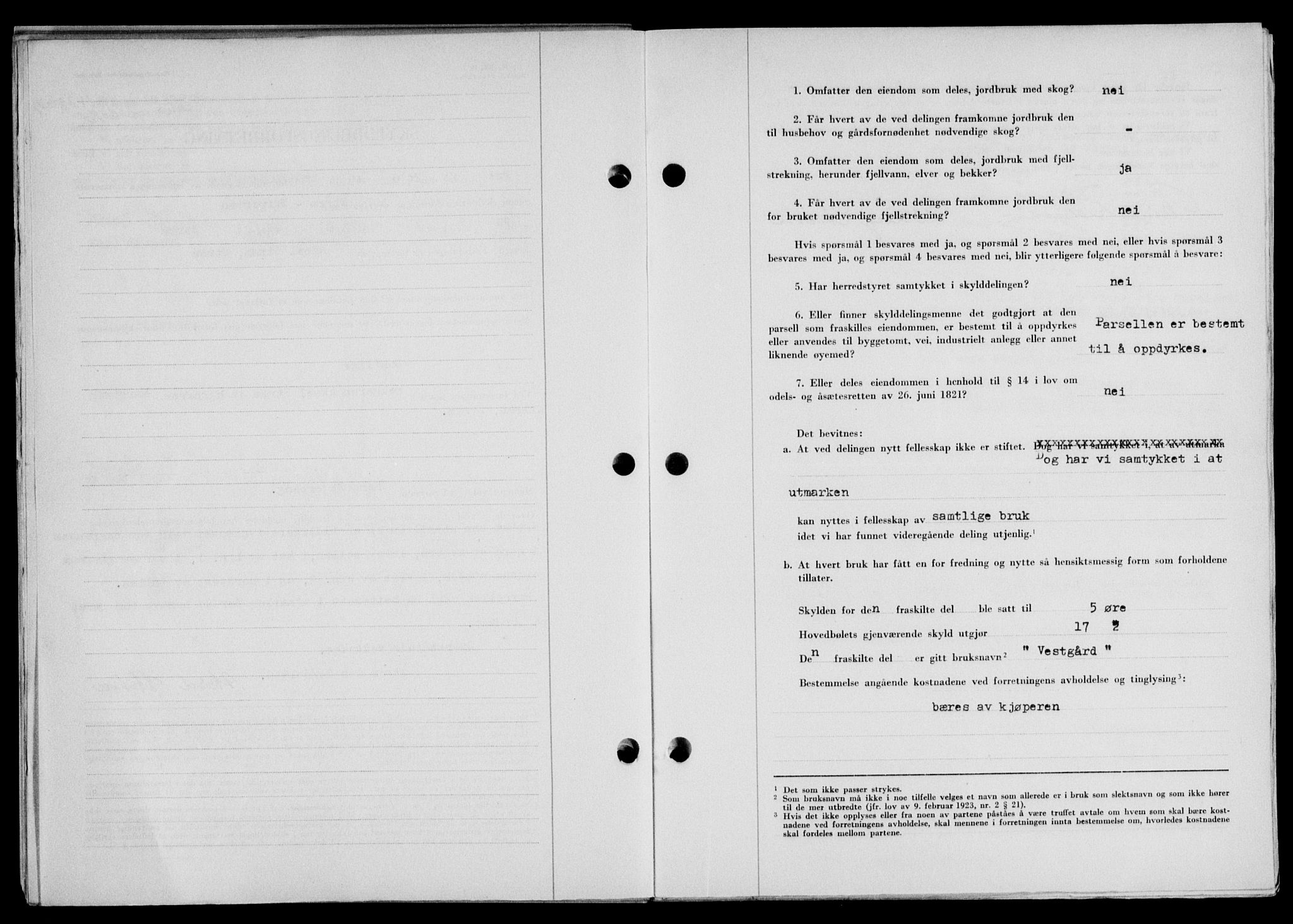 Lofoten sorenskriveri, SAT/A-0017/1/2/2C/L0021a: Mortgage book no. 21a, 1949-1949, Diary no: : 1478/1949