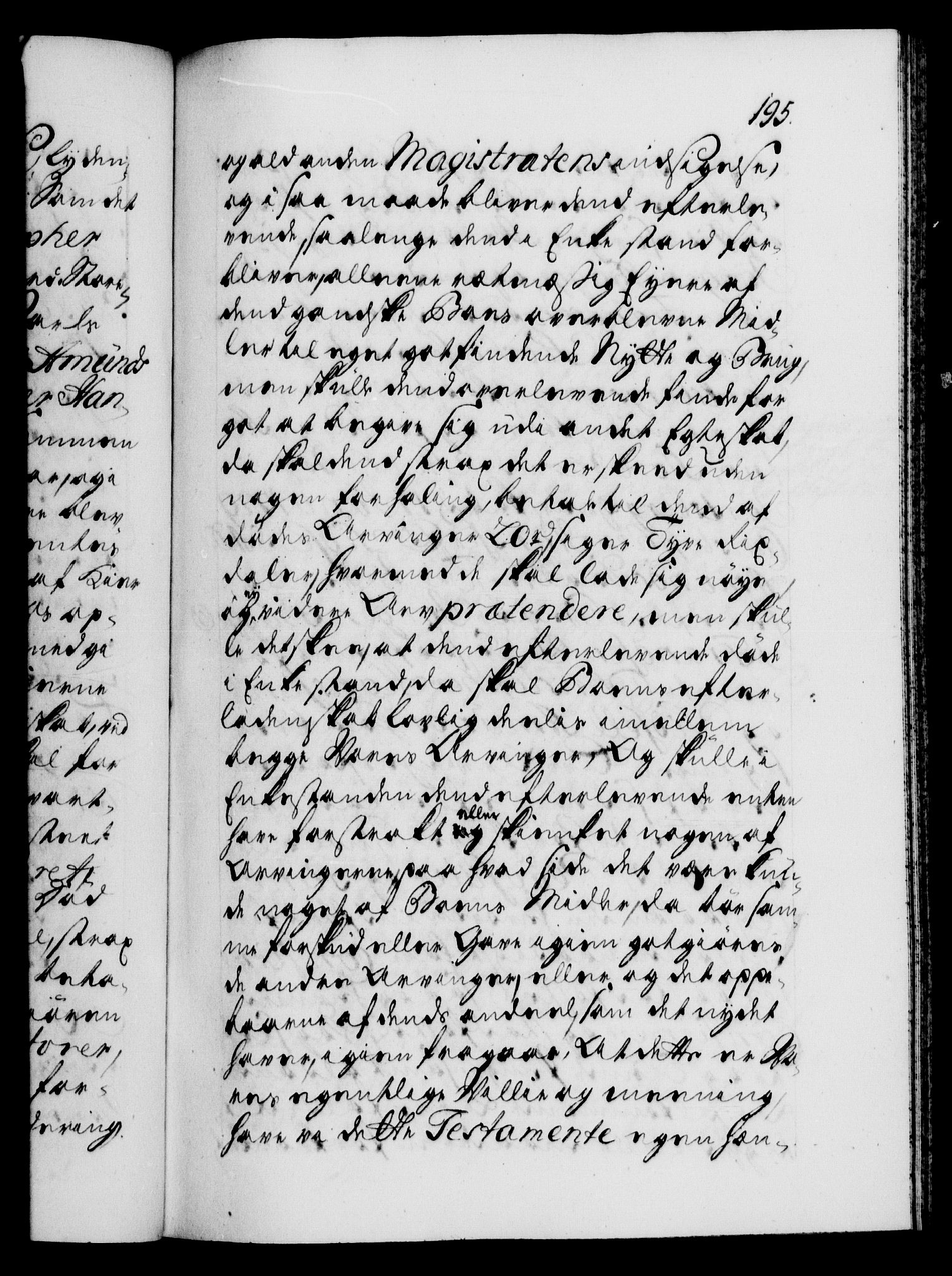 Danske Kanselli 1572-1799, AV/RA-EA-3023/F/Fc/Fca/Fcaa/L0026: Norske registre, 1729-1730, p. 195a