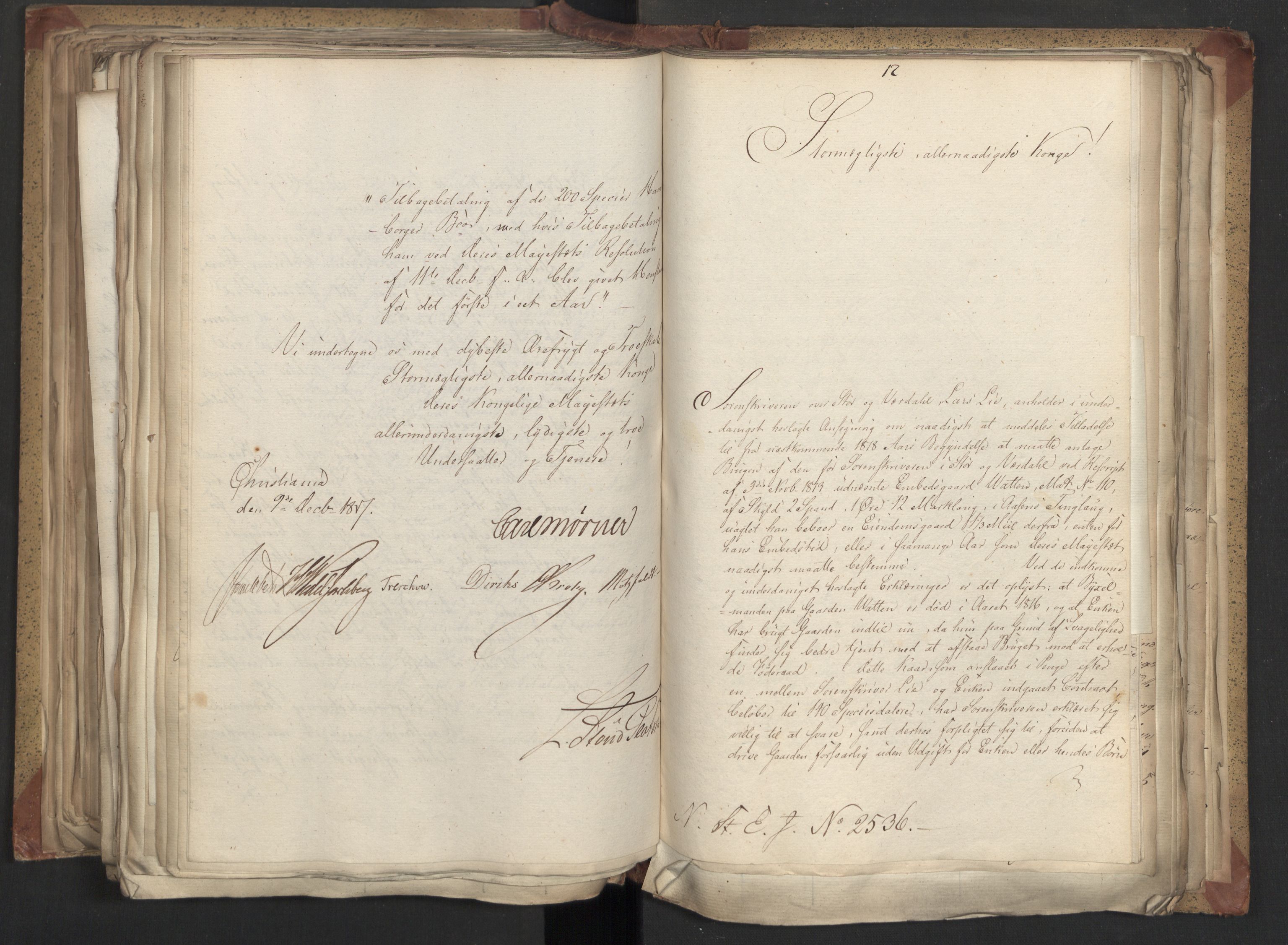 Statsrådsavdelingen i Stockholm, AV/RA-S-1003/D/Da/L0011: Regjeringsinnstillinger nr. 2393-2586, 1817, p. 360