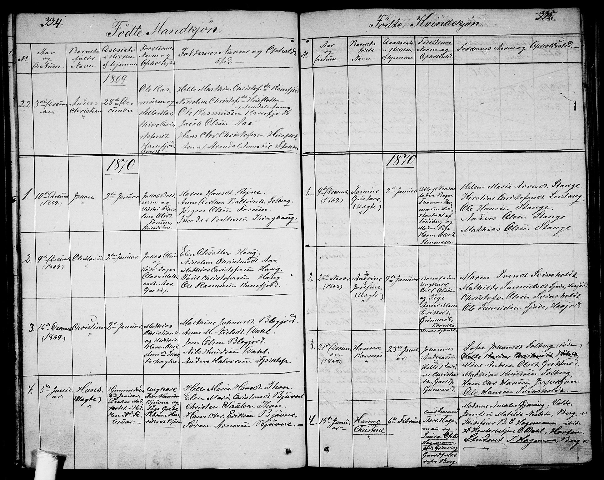 Ramnes kirkebøker, SAKO/A-314/G/Ga/L0002: Parish register (copy) no. I 2, 1848-1870, p. 334-335