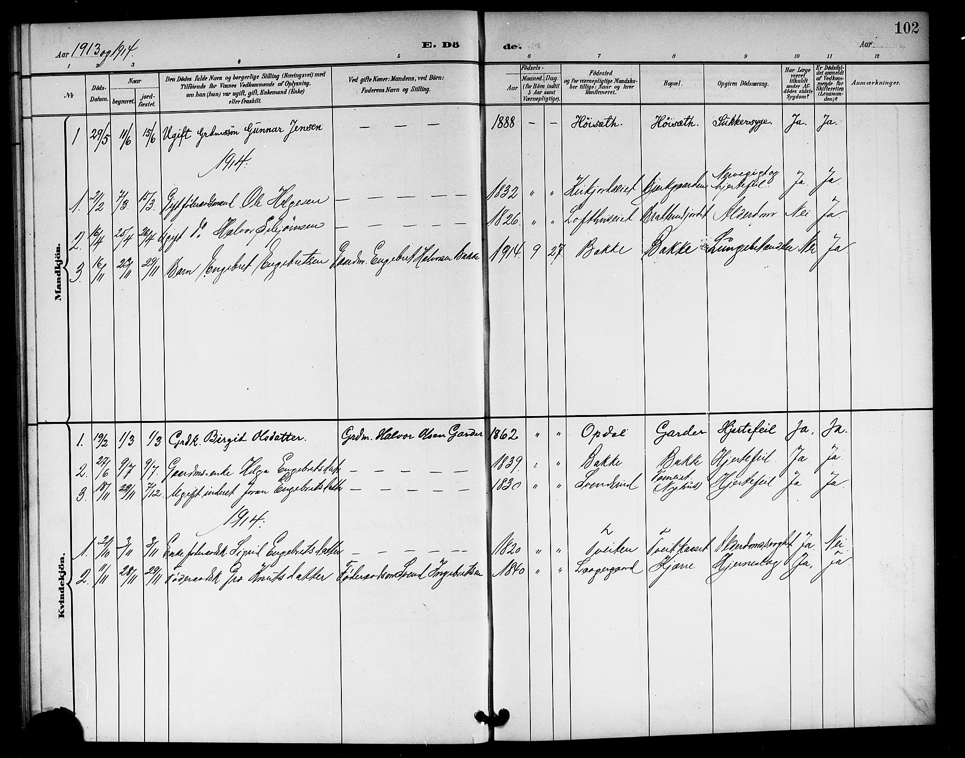 Rollag kirkebøker, SAKO/A-240/G/Gb/L0003: Parish register (copy) no. II 3, 1897-1919, p. 102