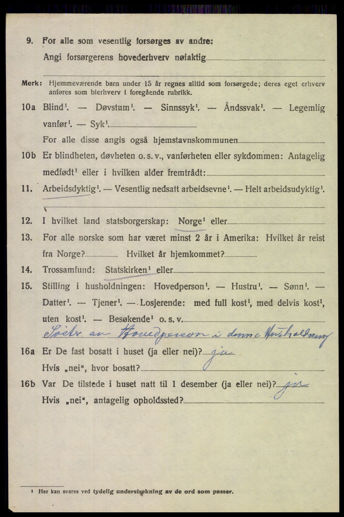 SAH, 1920 census for Jevnaker, 1920, p. 5370