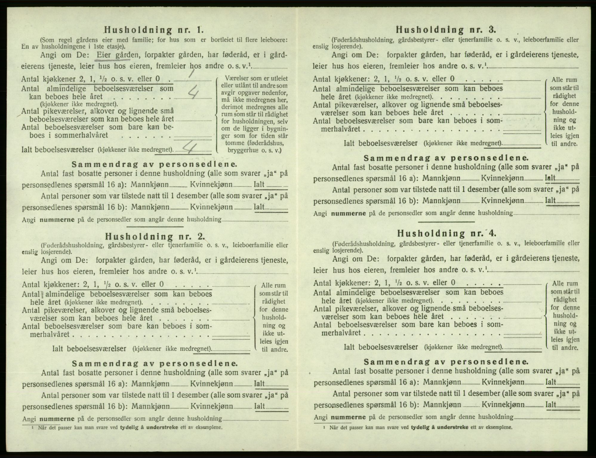 SAB, 1920 census for Sveio, 1920, p. 146