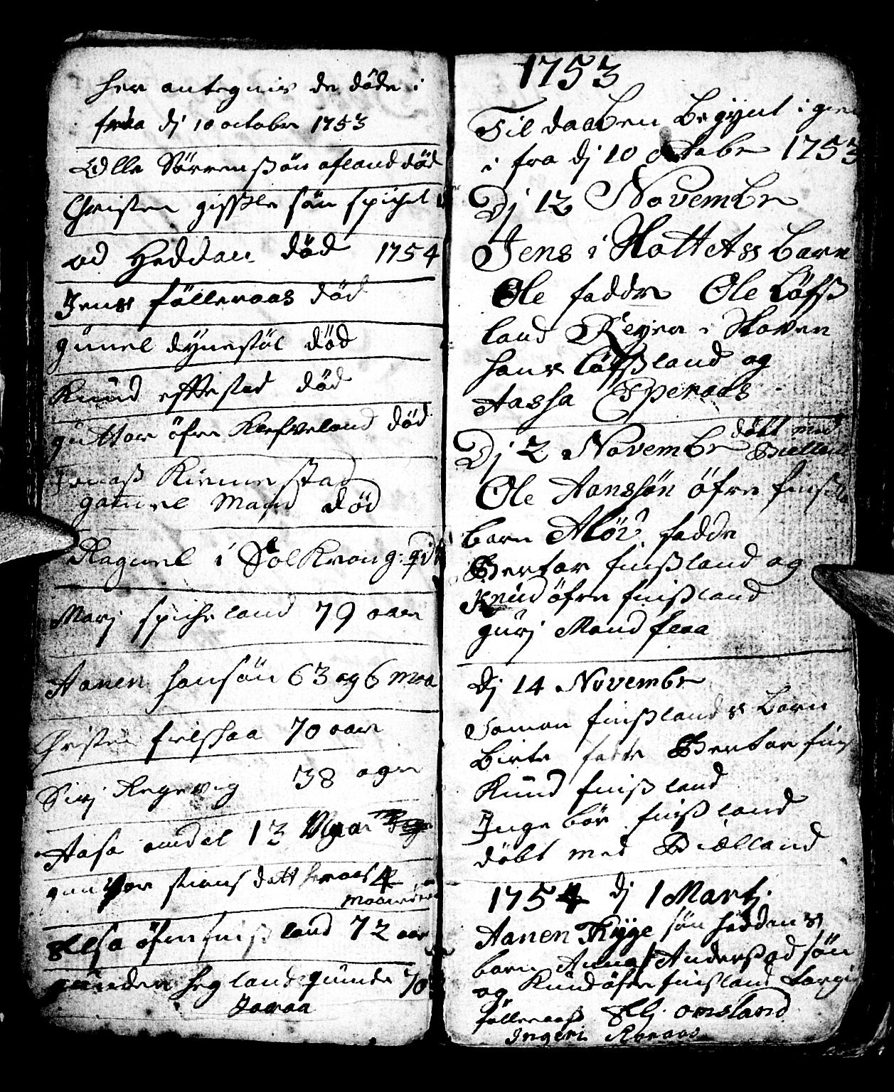 Bjelland sokneprestkontor, SAK/1111-0005/F/Fb/Fbb/L0001: Parish register (copy) no. B 1, 1732-1782, p. 42