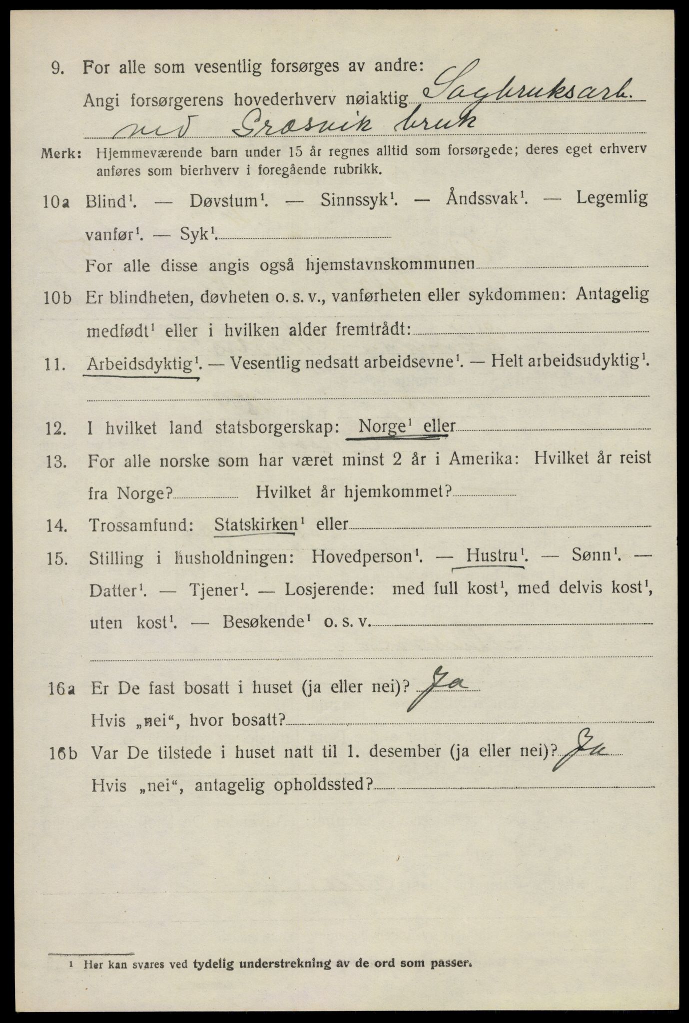 SAO, 1920 census for Onsøy, 1920, p. 11107