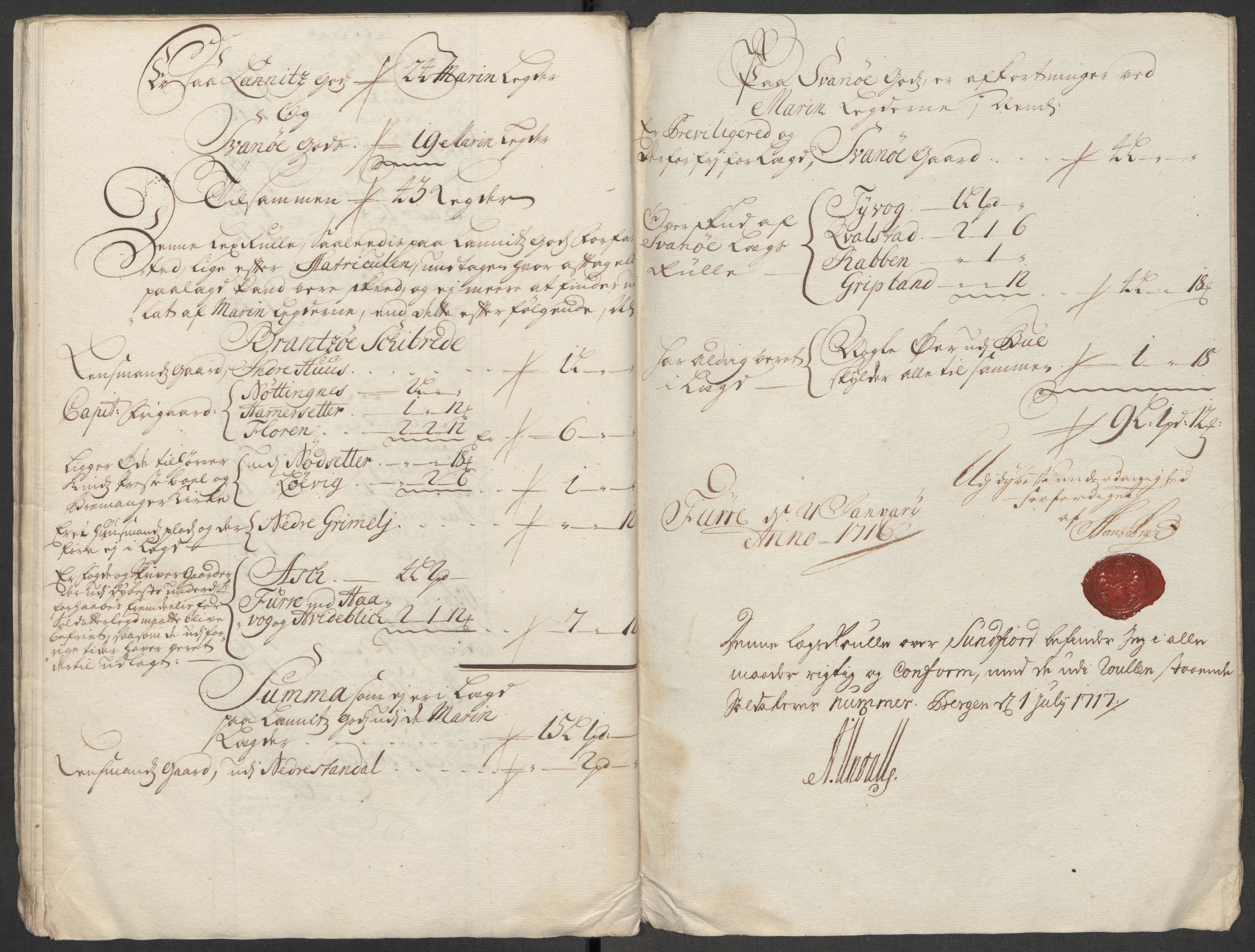 Rentekammeret inntil 1814, Reviderte regnskaper, Fogderegnskap, AV/RA-EA-4092/R53/L3439: Fogderegnskap Sunn- og Nordfjord, 1715, p. 270