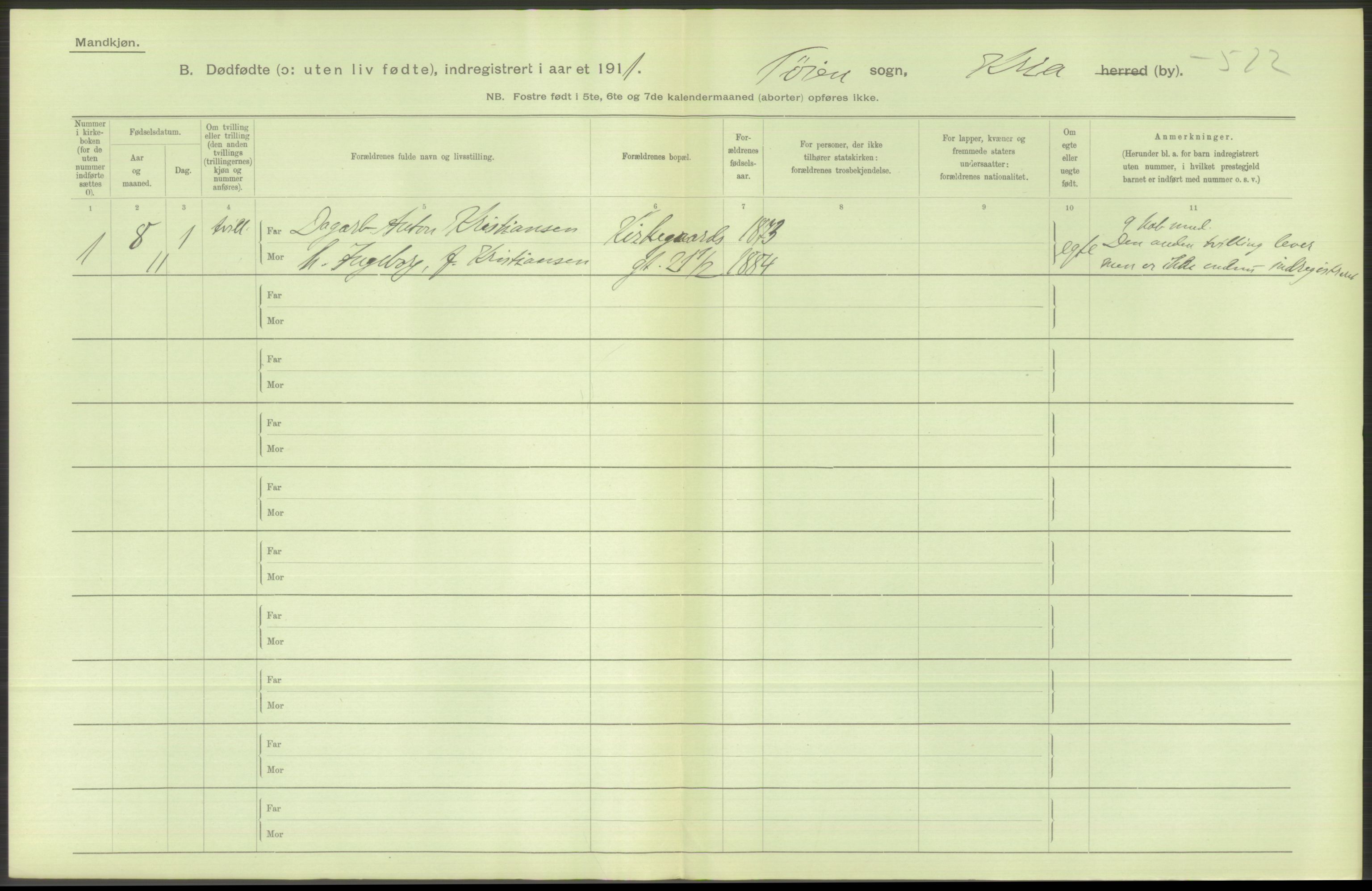 Statistisk sentralbyrå, Sosiodemografiske emner, Befolkning, AV/RA-S-2228/D/Df/Dfb/Dfba/L0010: Kristiania: Døde kvinner samt dødfødte., 1911, p. 48