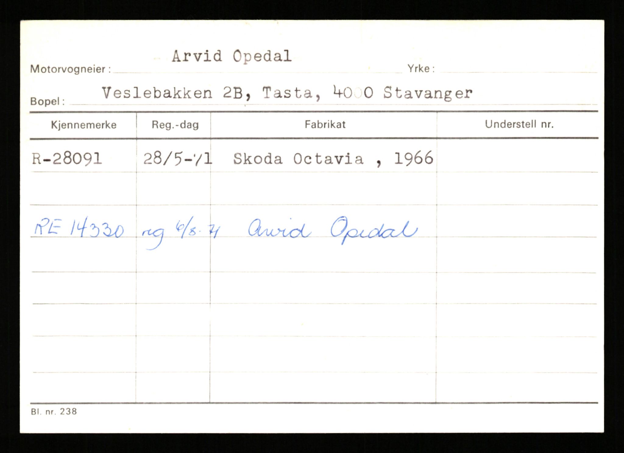 Stavanger trafikkstasjon, AV/SAST-A-101942/0/G/L0005: Registreringsnummer: 23000 - 34245, 1930-1971, p. 1631