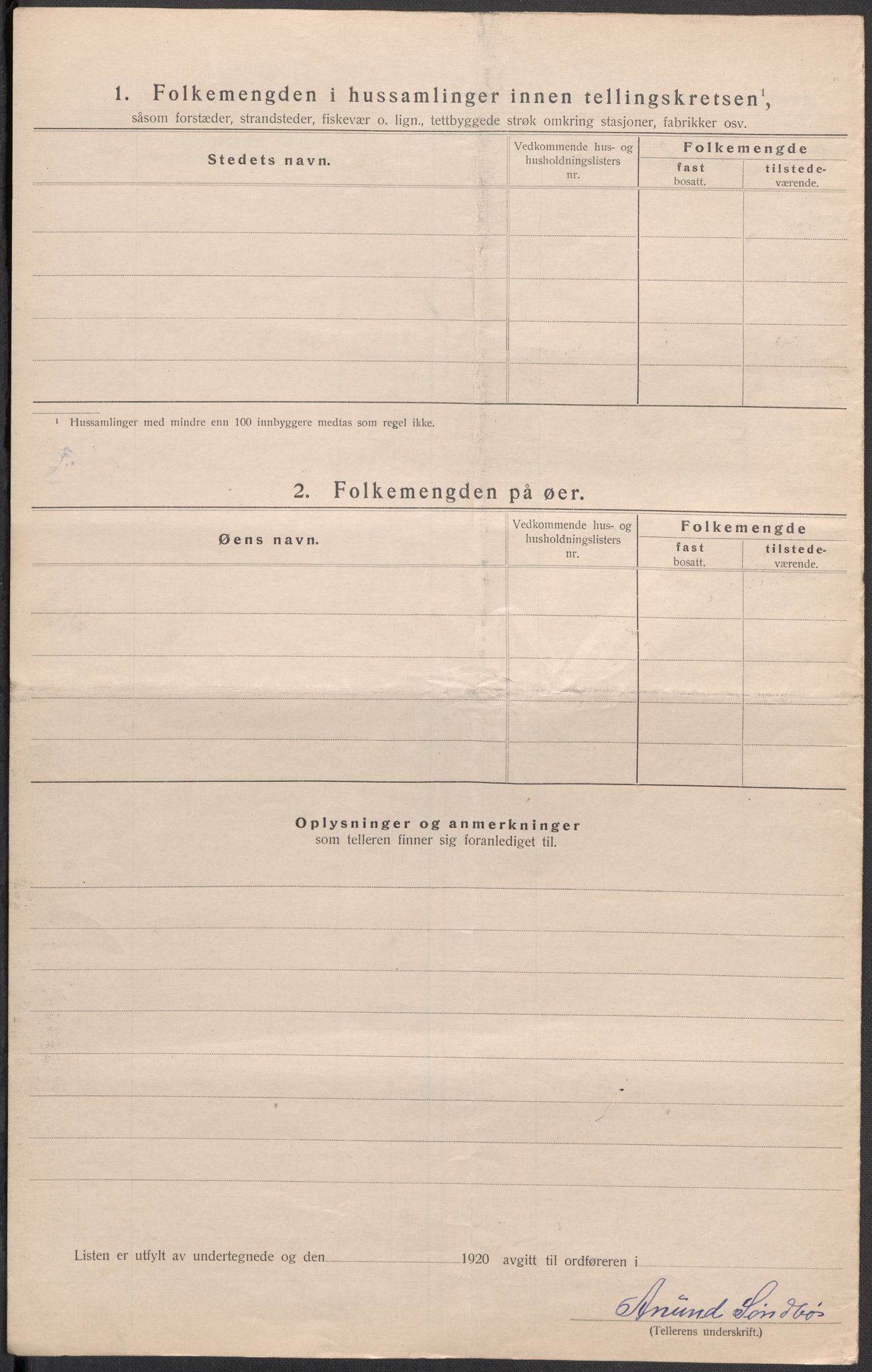 SAKO, 1920 census for Sannidal, 1920, p. 26