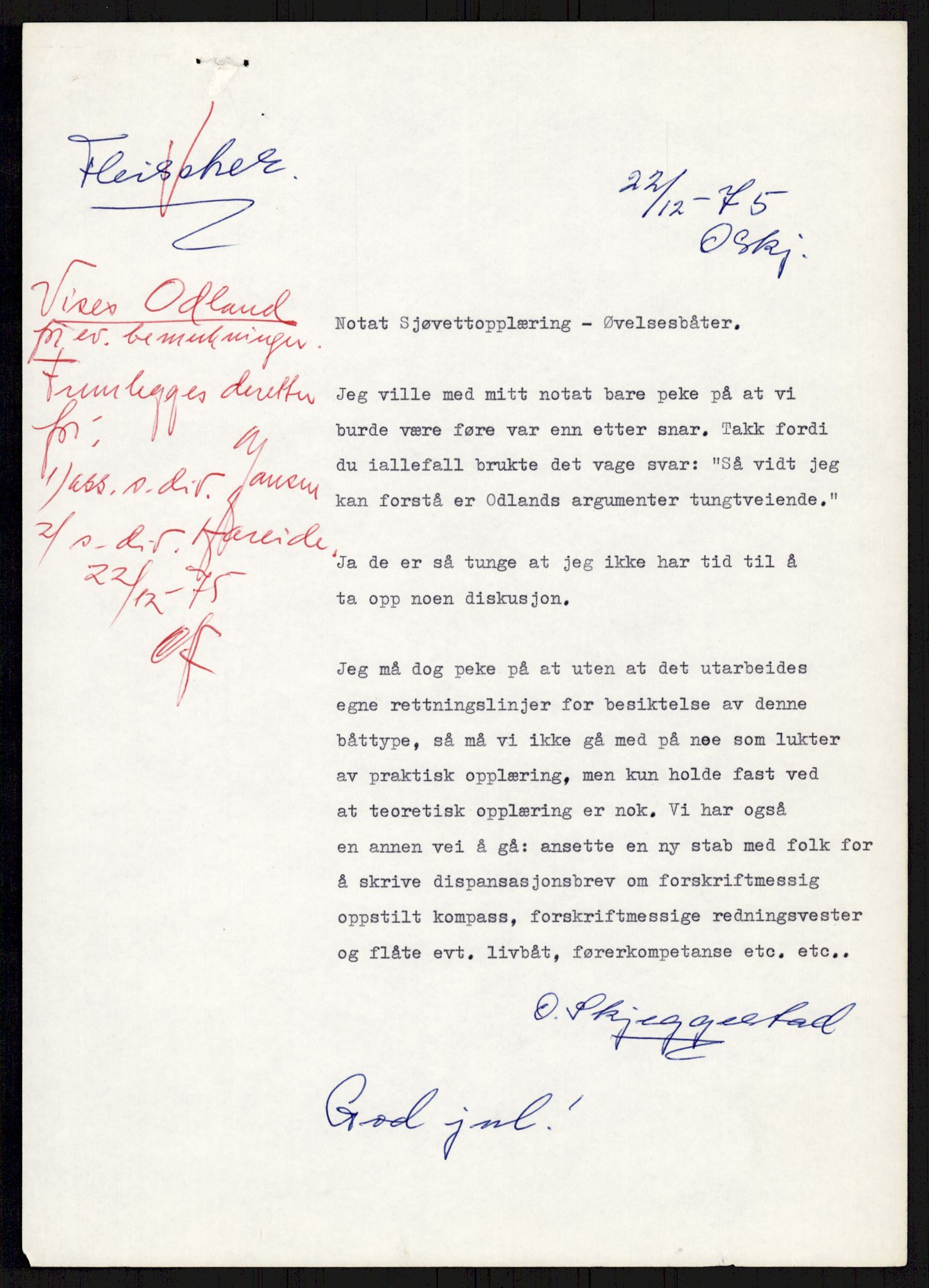 Sjøfartsdirektoratet med forløpere, generelt arkiv, AV/RA-S-1407/D/Du/Duc/L0641/0004: Skipskontrollen - Forskrifter    / Utleiebåter (2 mapper), 1977-1989, p. 151