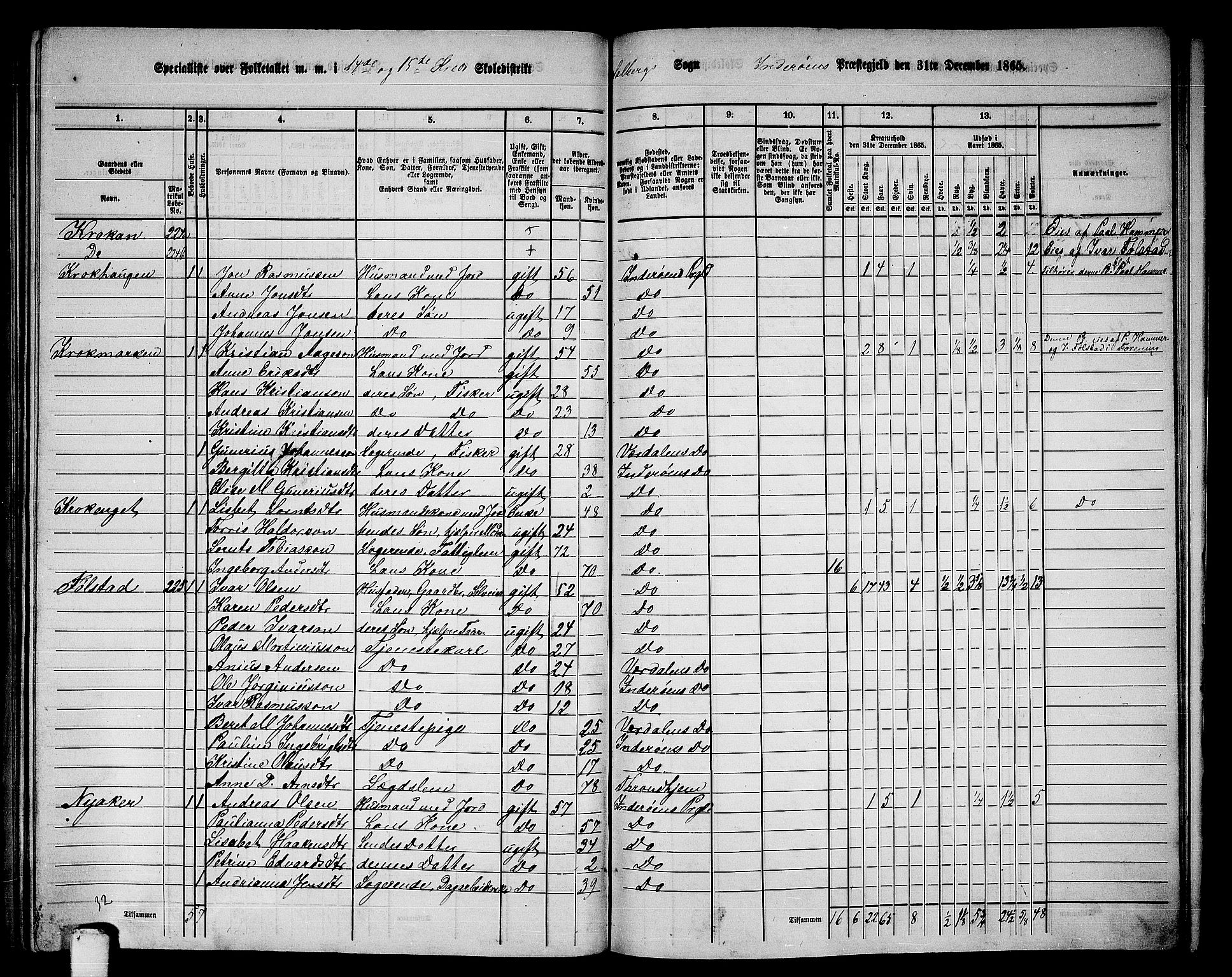 RA, 1865 census for Inderøy, 1865, p. 195