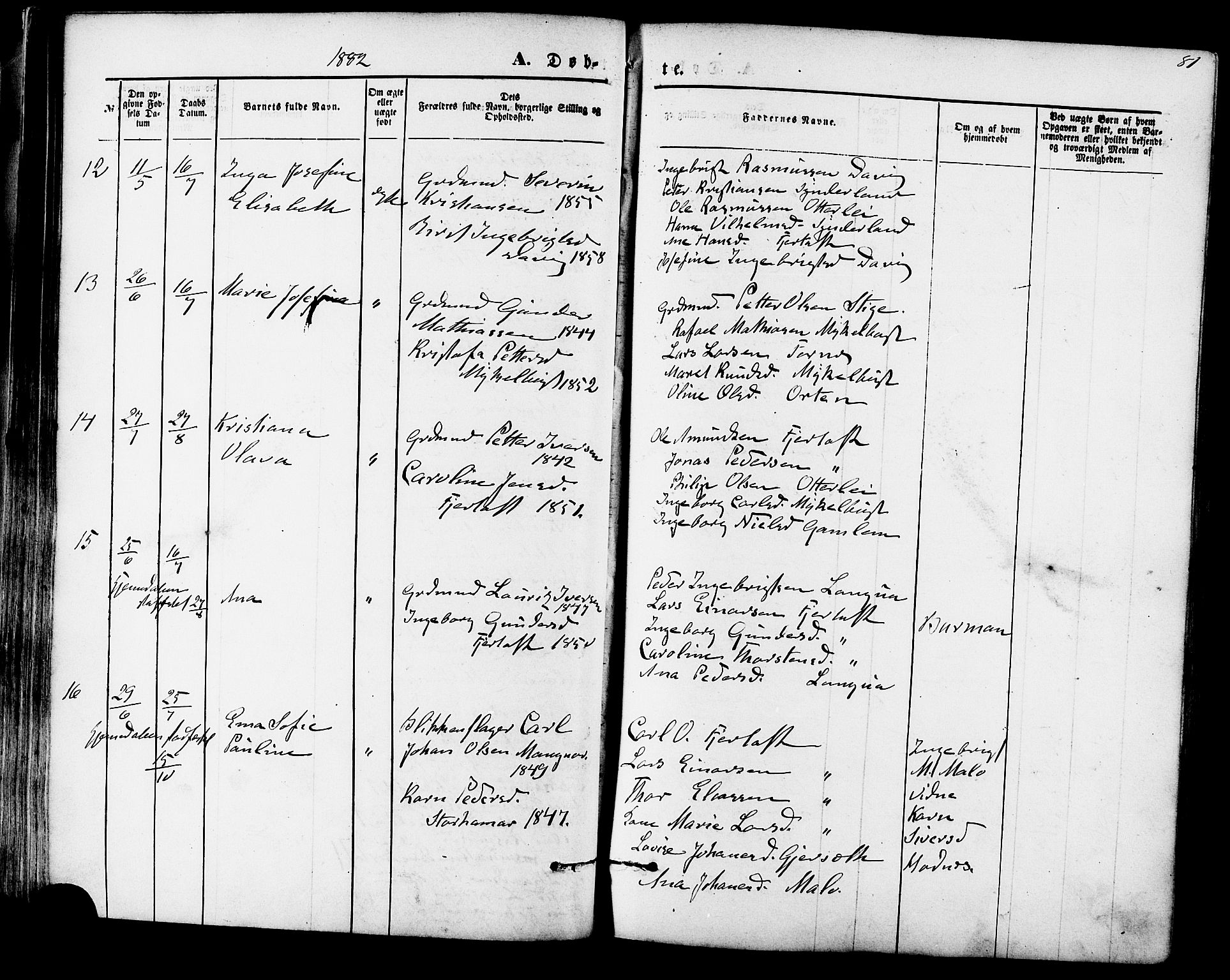 Ministerialprotokoller, klokkerbøker og fødselsregistre - Møre og Romsdal, AV/SAT-A-1454/536/L0500: Parish register (official) no. 536A09, 1876-1889, p. 81