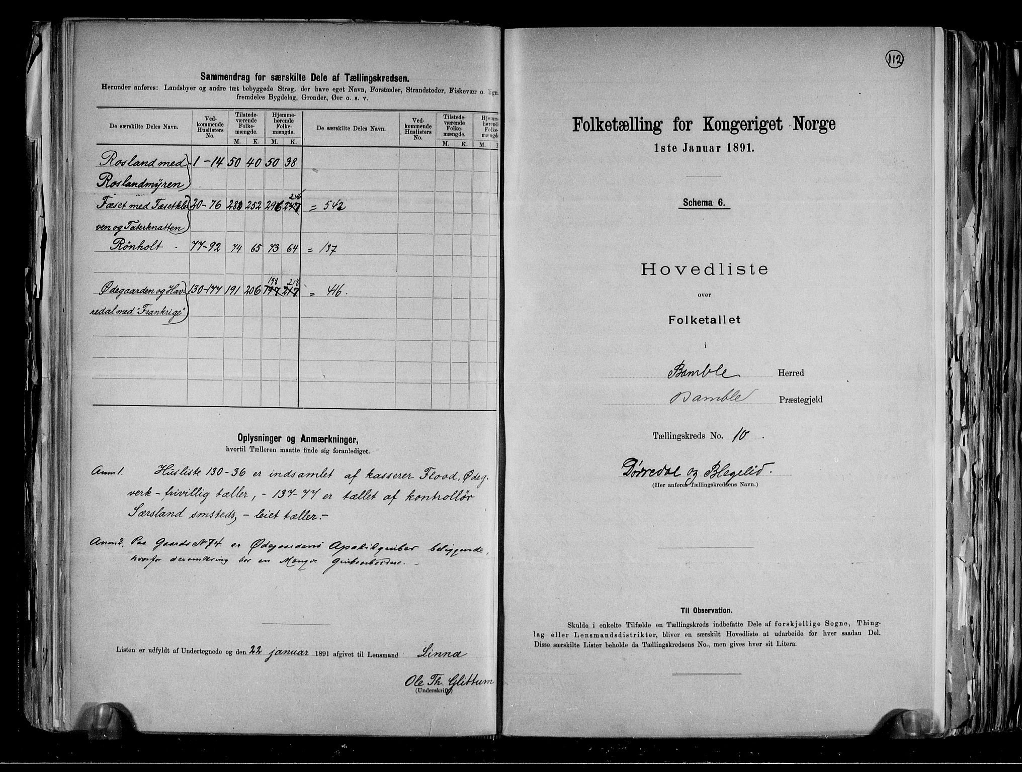 RA, 1891 census for 0814 Bamble, 1891, p. 28
