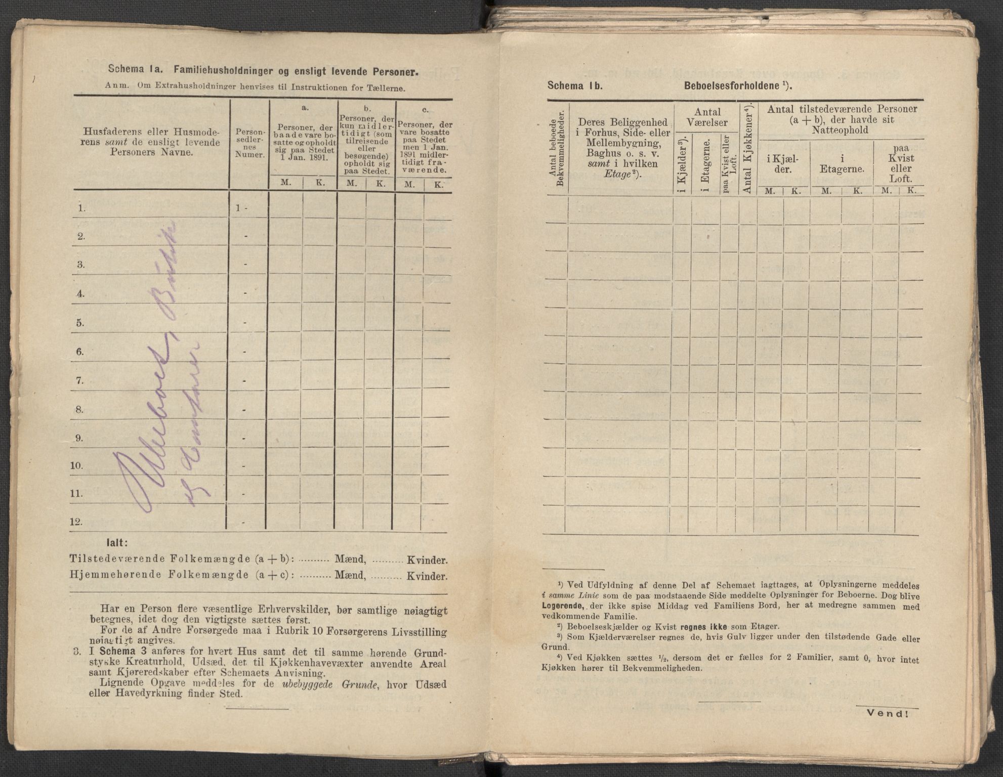 RA, 1891 Census for 1301 Bergen, 1891, p. 155