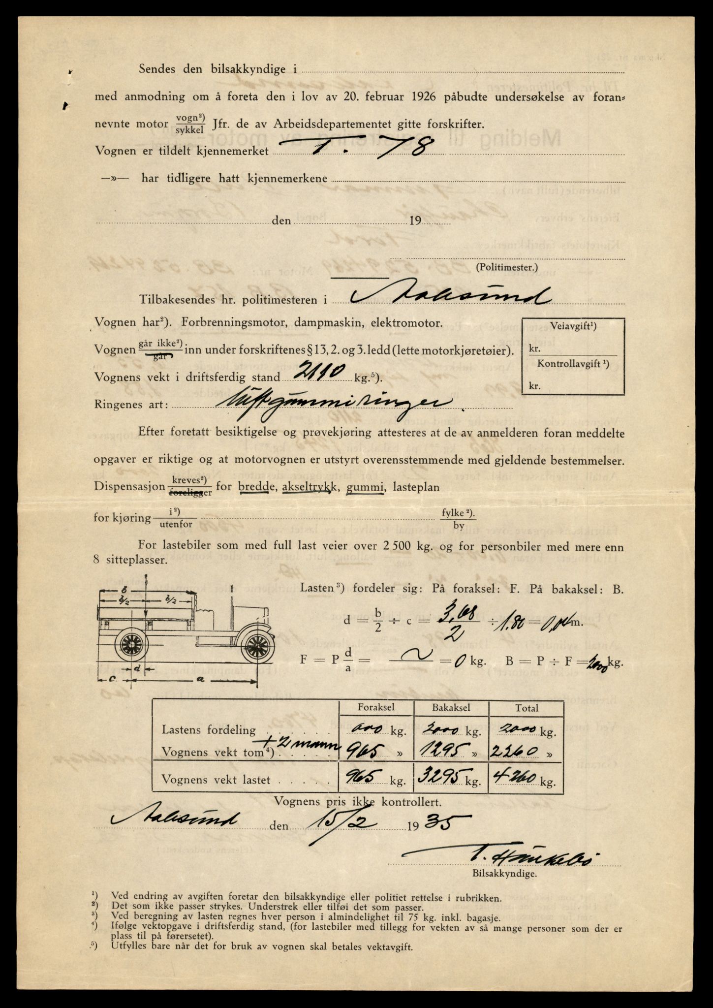 Møre og Romsdal vegkontor - Ålesund trafikkstasjon, AV/SAT-A-4099/F/Fe/L0012: Registreringskort for kjøretøy T 1290 - T 1450, 1927-1998, p. 3255