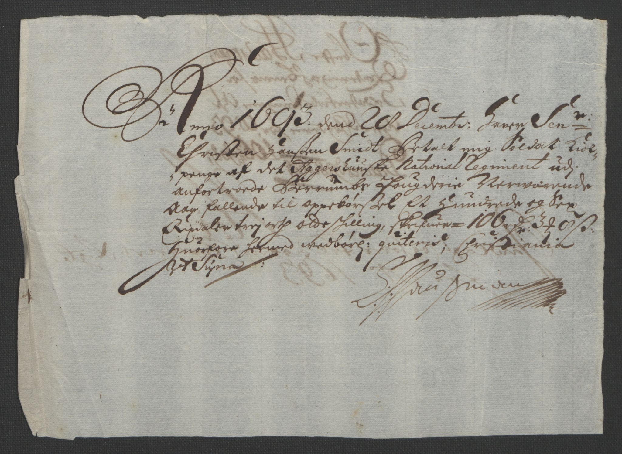 Rentekammeret inntil 1814, Reviderte regnskaper, Fogderegnskap, AV/RA-EA-4092/R08/L0426: Fogderegnskap Aker, 1692-1693, p. 379