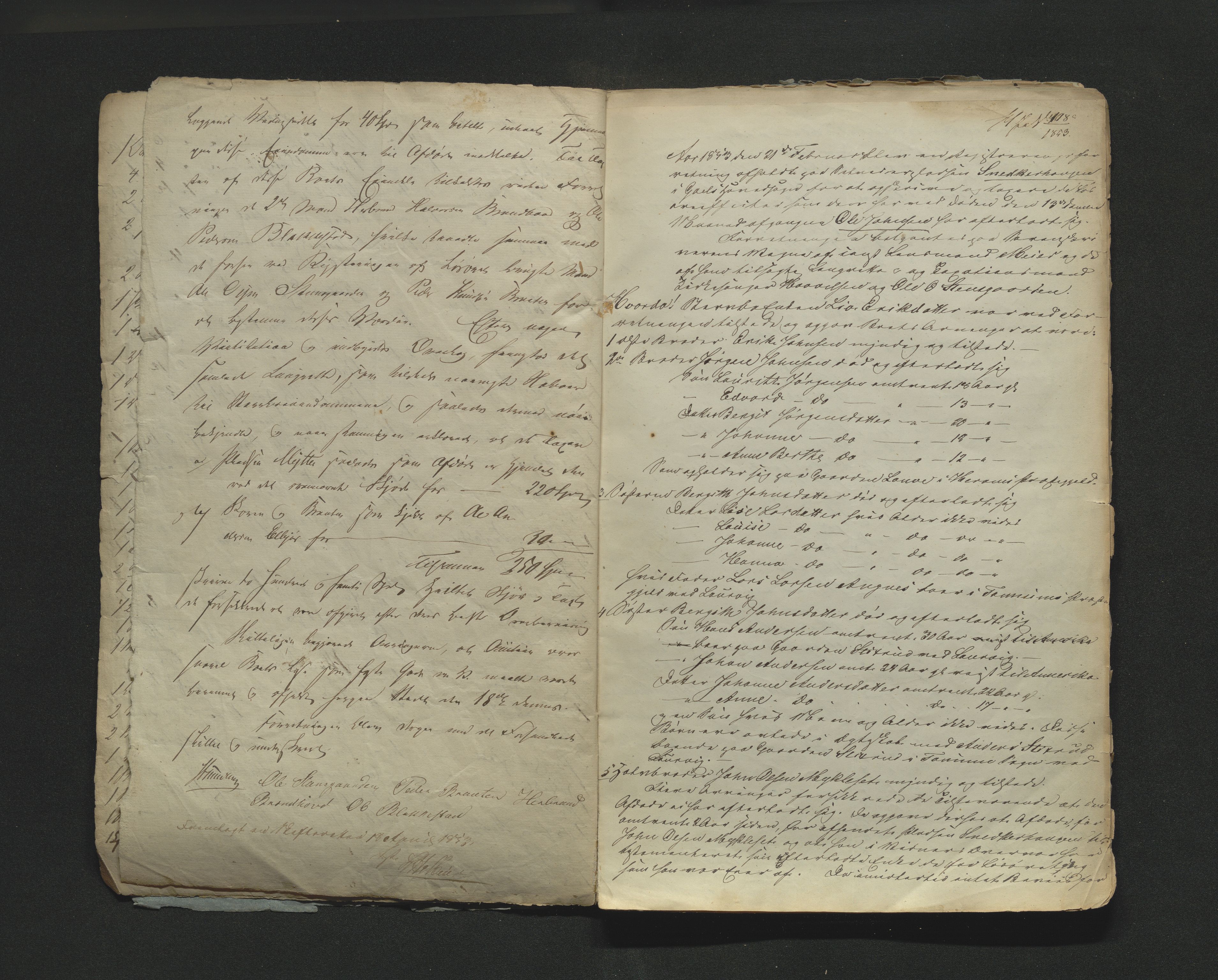 Hallingdal sorenskriveri, SAKO/A-121/H/Hb/Hbb/Hbba/L0025: Skifteregistreringsprotokoll, Sorenskriveriet, 1853