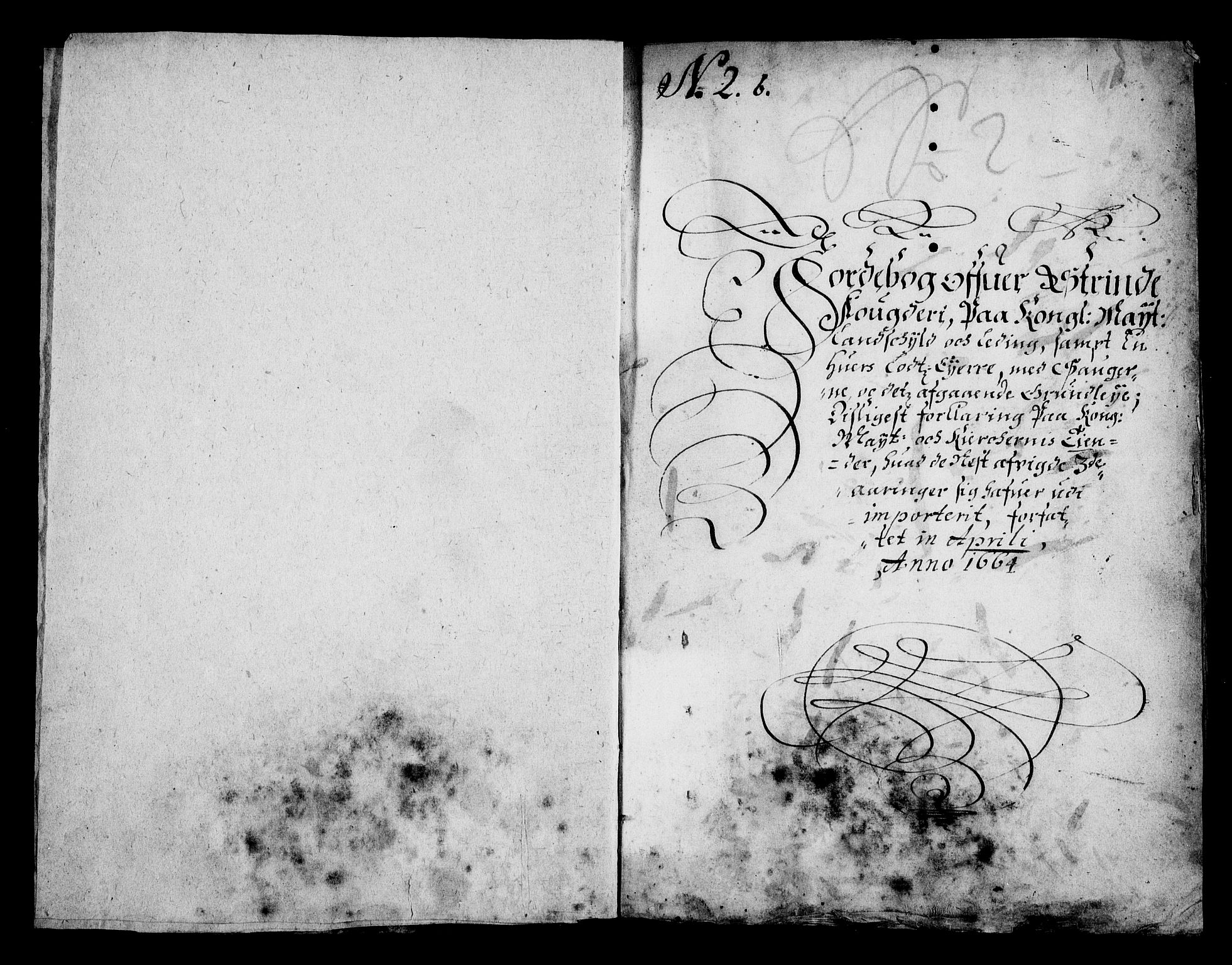 Rentekammeret inntil 1814, Realistisk ordnet avdeling, AV/RA-EA-4070/N/Na/L0002/0005: [XI g]: Trondheims stifts jordebøker: / Strinda fogderi, 1664