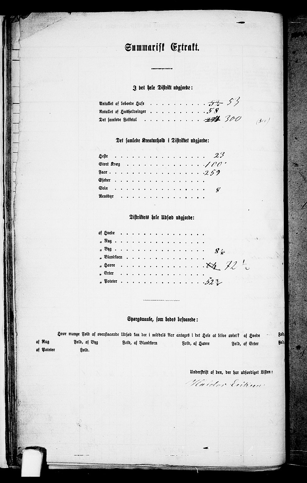 RA, 1865 census for Skudenes, 1865, p. 23