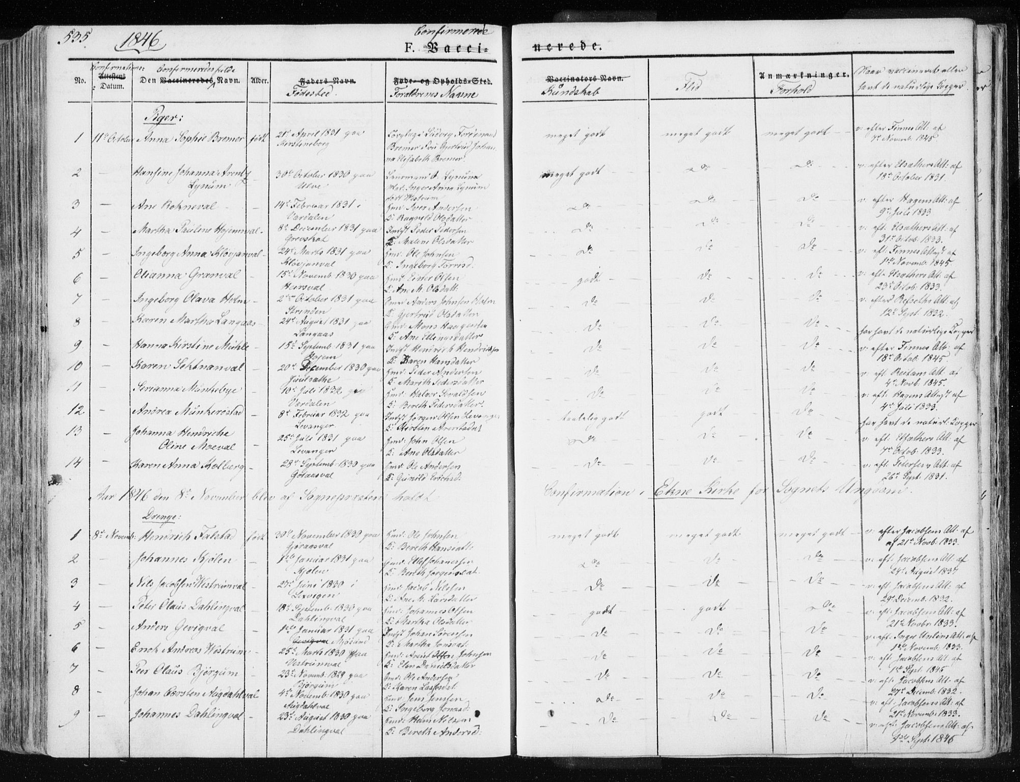 Ministerialprotokoller, klokkerbøker og fødselsregistre - Nord-Trøndelag, SAT/A-1458/717/L0154: Parish register (official) no. 717A06 /1, 1836-1849, p. 535