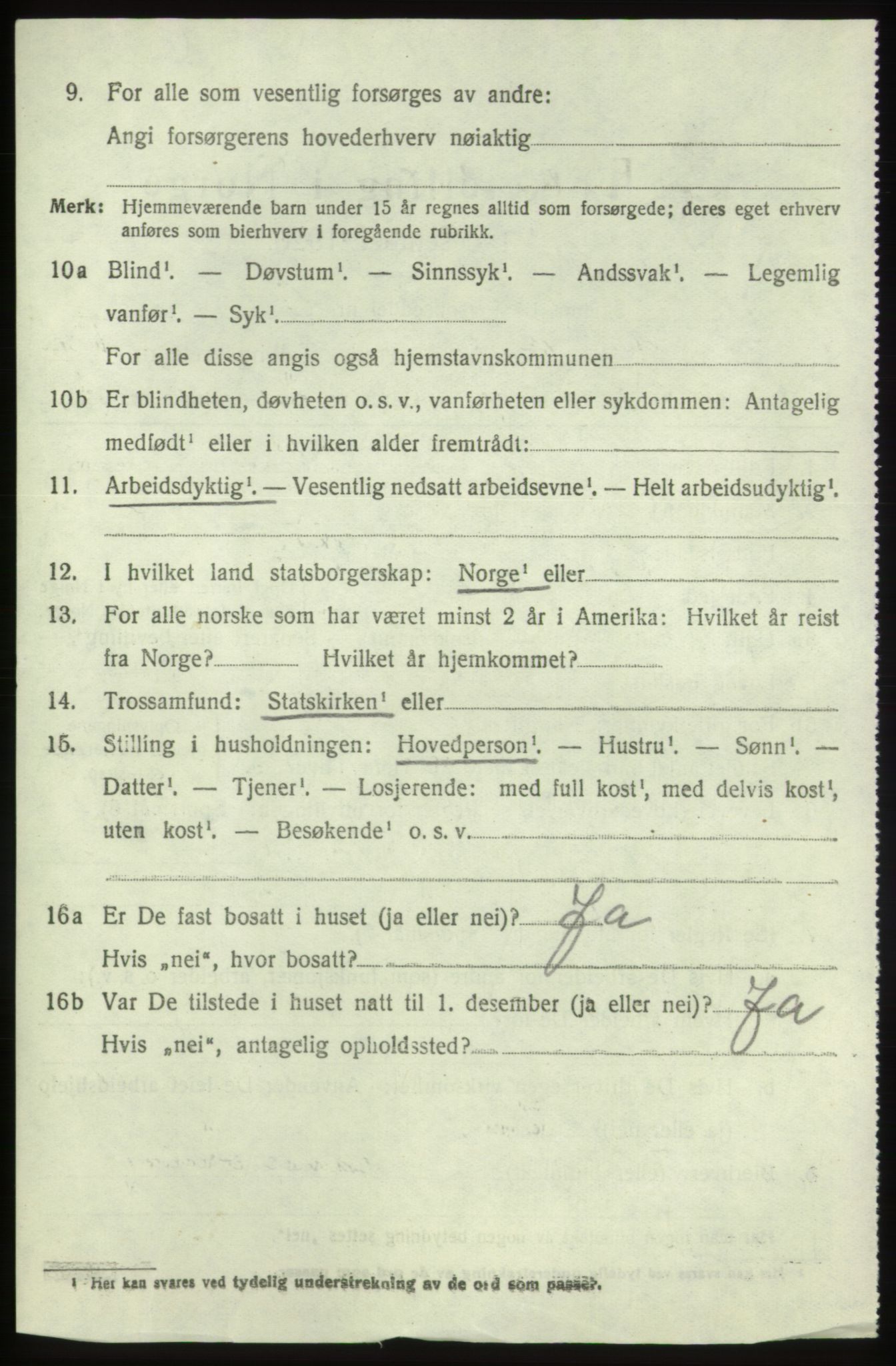 SAB, 1920 census for Moster, 1920, p. 1858