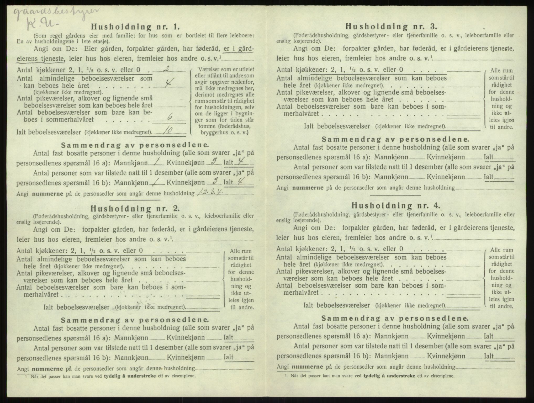 SAB, 1920 census for Leikanger, 1920, p. 869