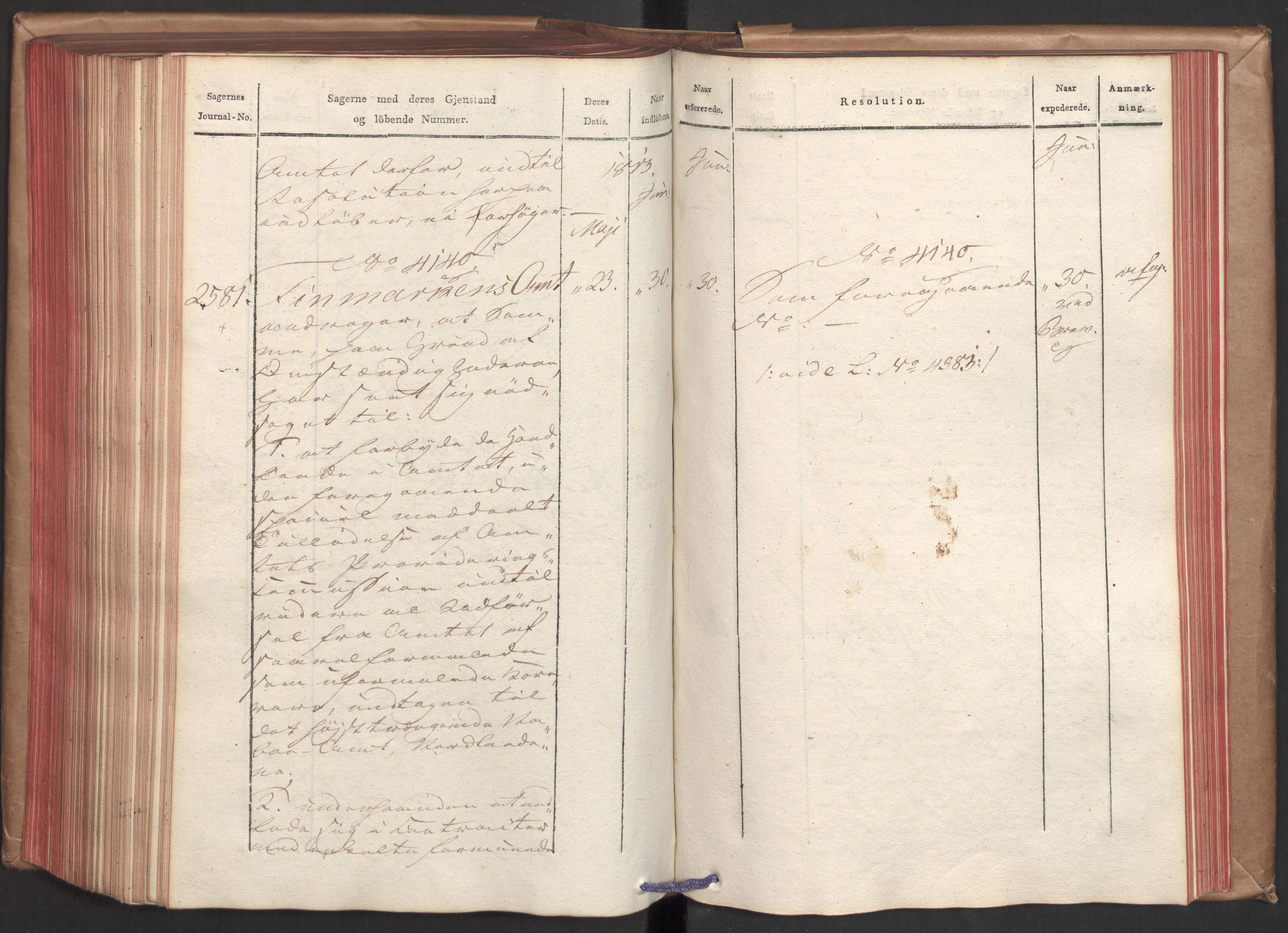 Stattholderembetet 1810-1814, 2. kontor (Kontor B), AV/RA-EA-5432/Ab/L0006: Referatprotokoll,  j.nr. 2262-2602,  l.nr. 2846-4172, 1813, p. 236