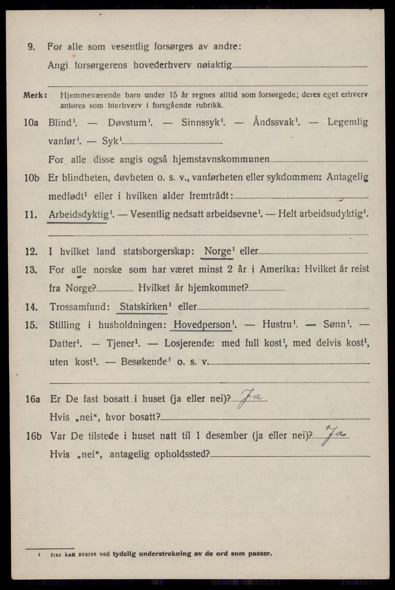 SAST, 1920 census for Hjelmeland, 1920, p. 2256