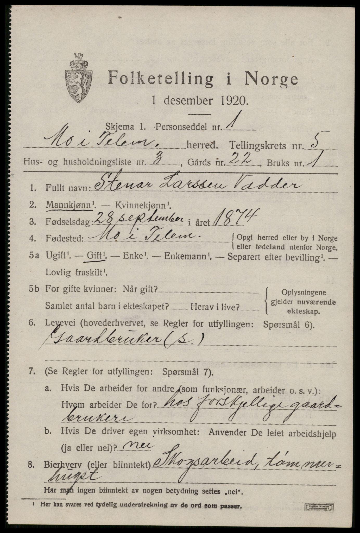 SAKO, 1920 census for Mo, 1920, p. 2018