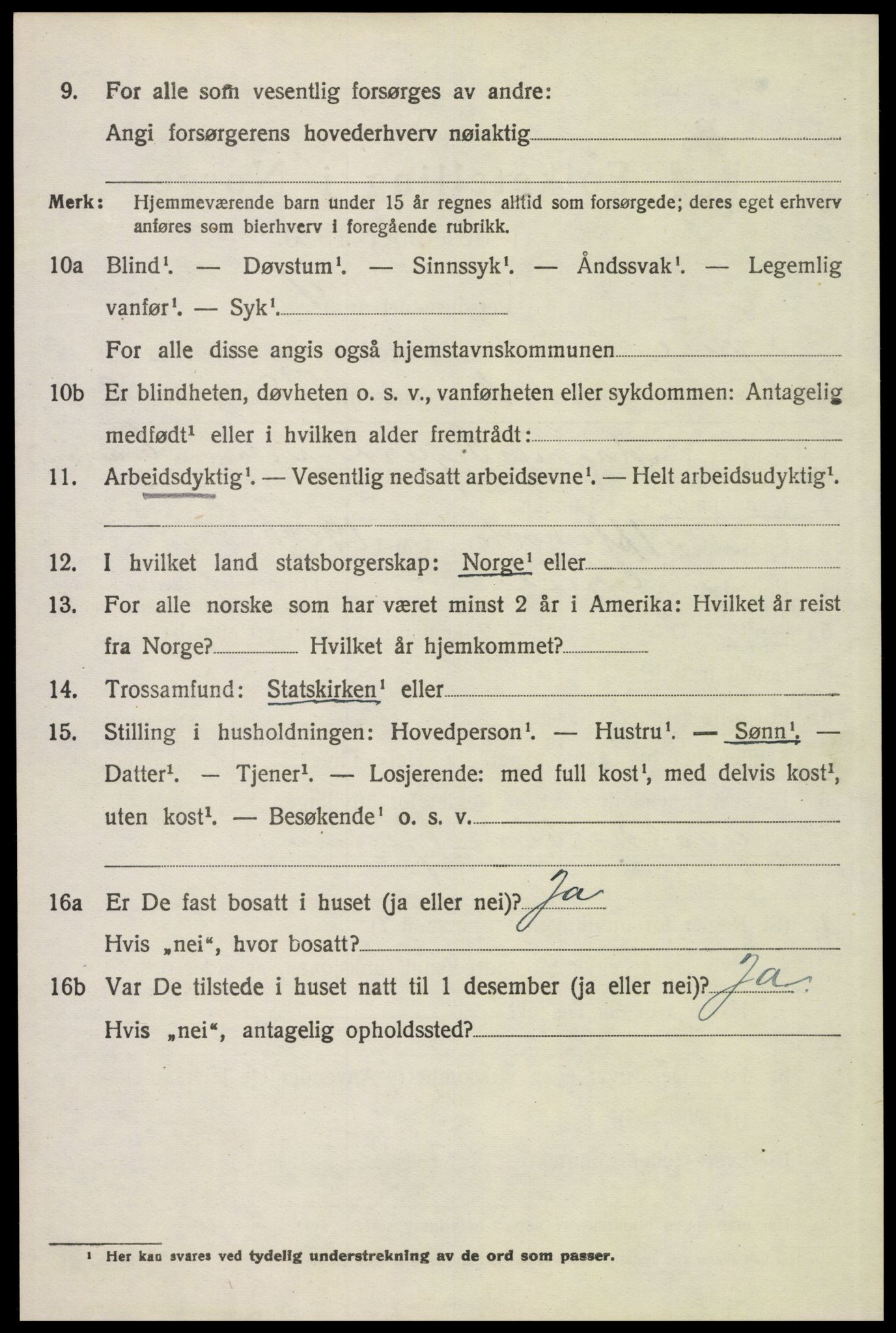 SAH, 1920 census for Grue, 1920, p. 2486