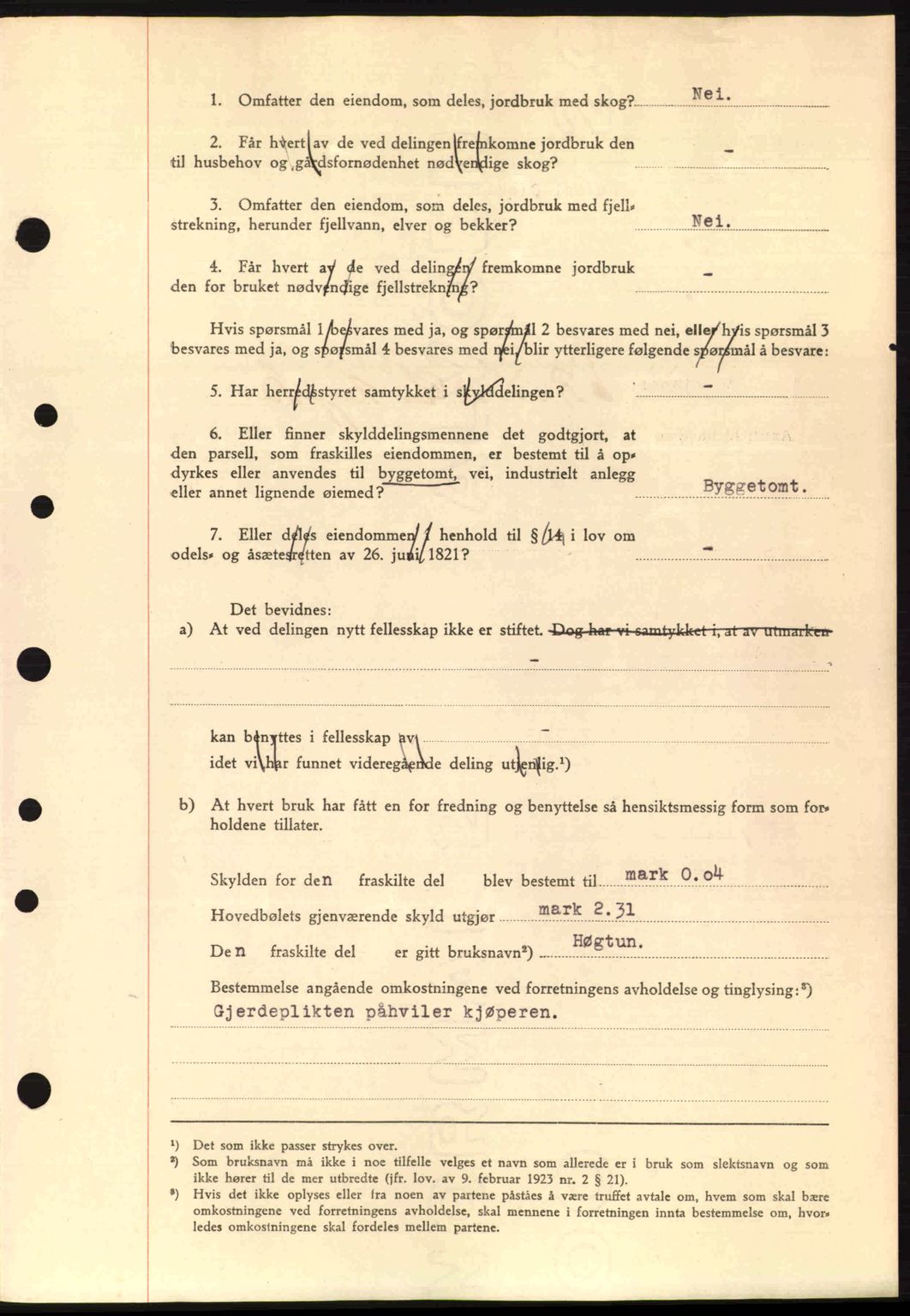 Nordre Sunnmøre sorenskriveri, AV/SAT-A-0006/1/2/2C/2Ca: Mortgage book no. A15, 1942-1943, Diary no: : 22/1943