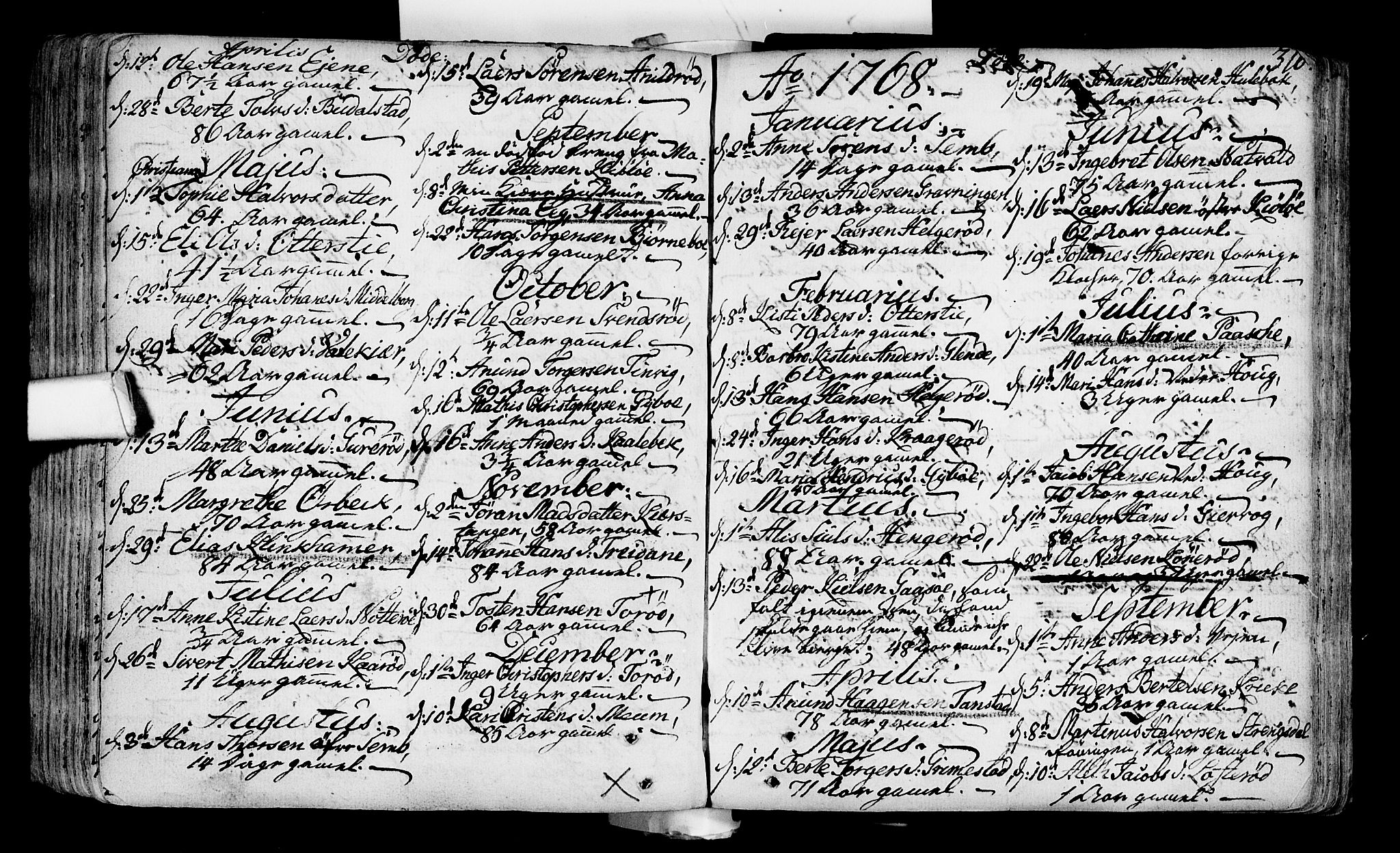 Nøtterøy kirkebøker, SAKO/A-354/F/Fa/L0002: Parish register (official) no. I 2, 1738-1790, p. 310