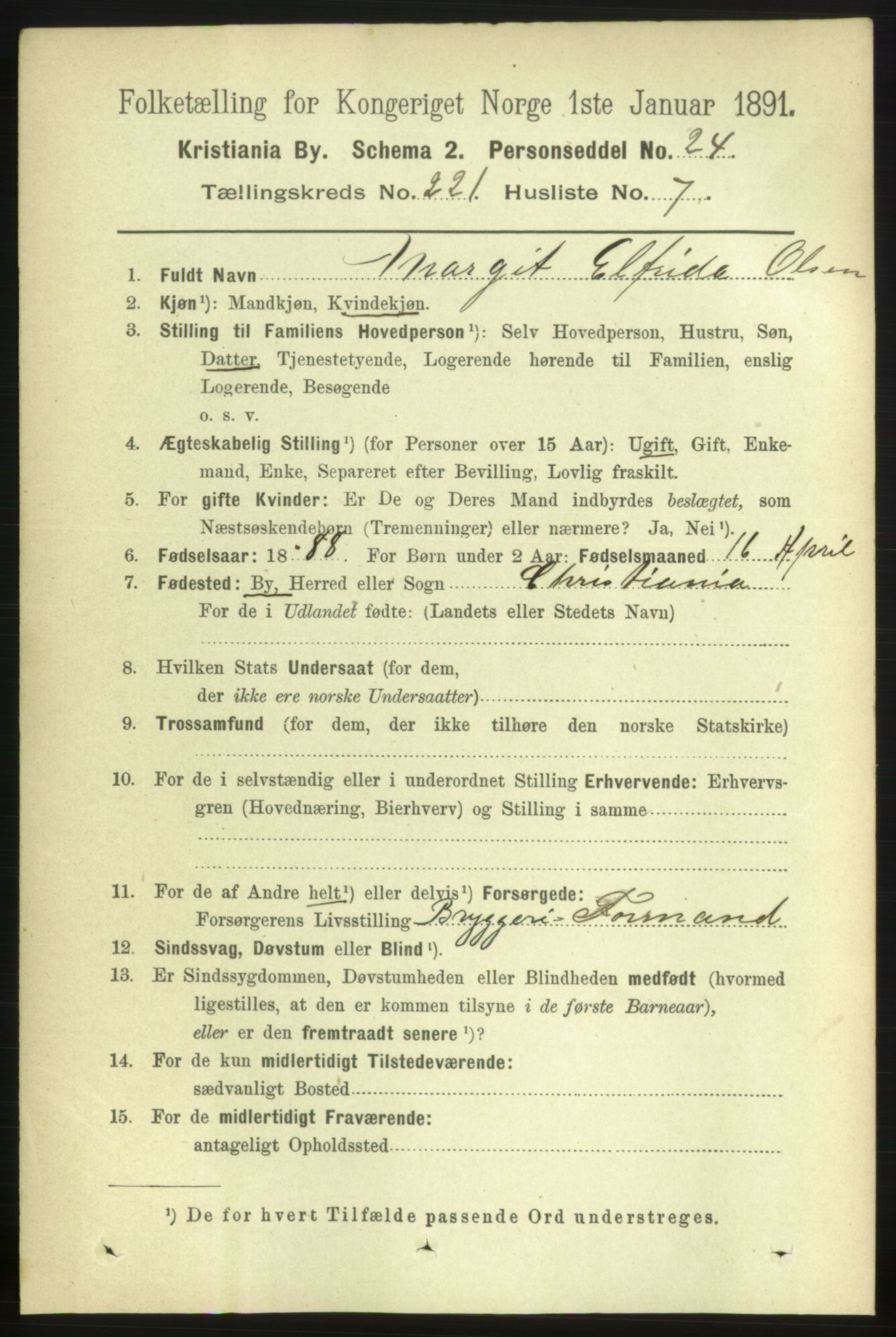 RA, 1891 census for 0301 Kristiania, 1891, p. 132258