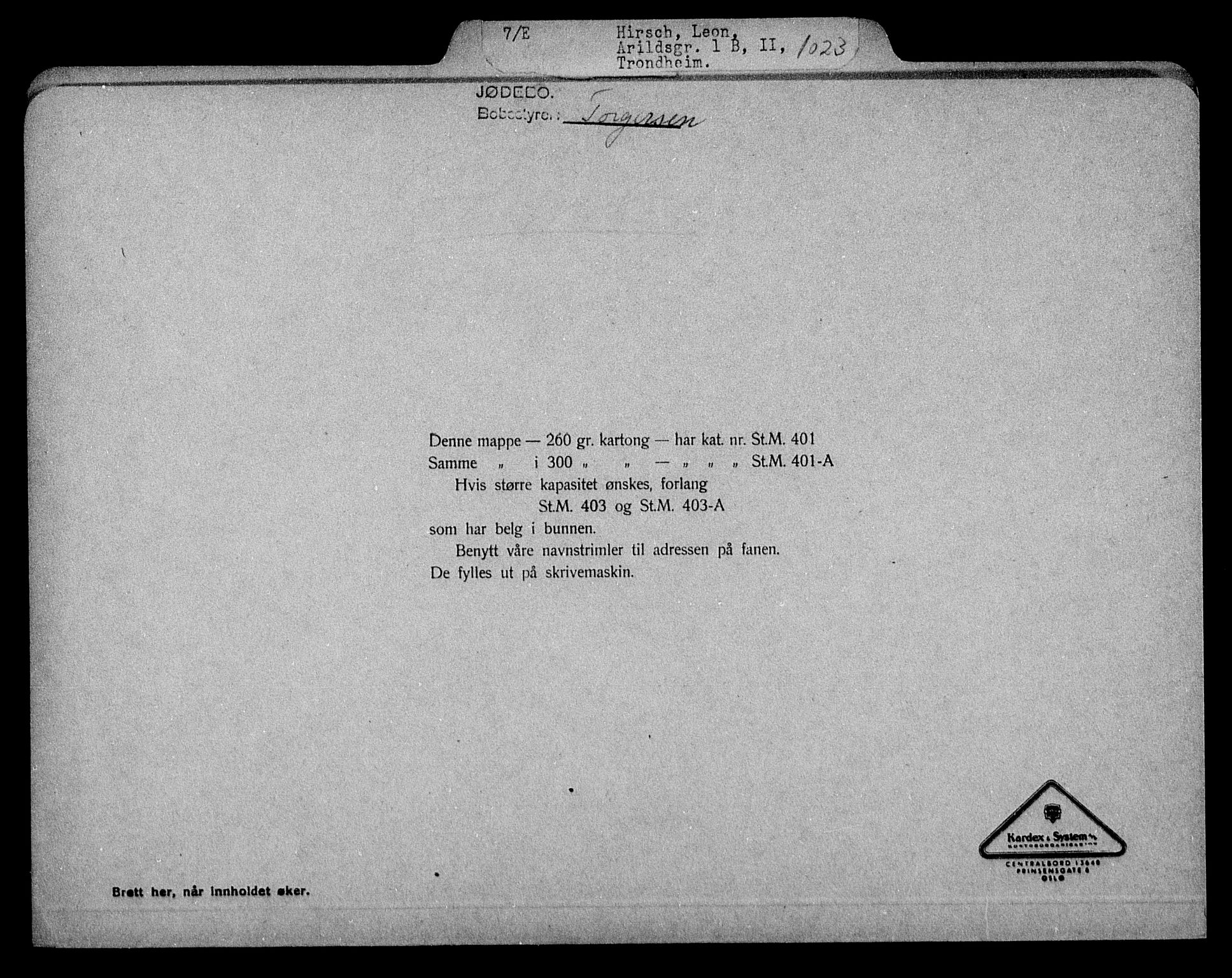 Justisdepartementet, Tilbakeføringskontoret for inndratte formuer, AV/RA-S-1564/H/Hc/Hca/L0896: --, 1945-1947, p. 257