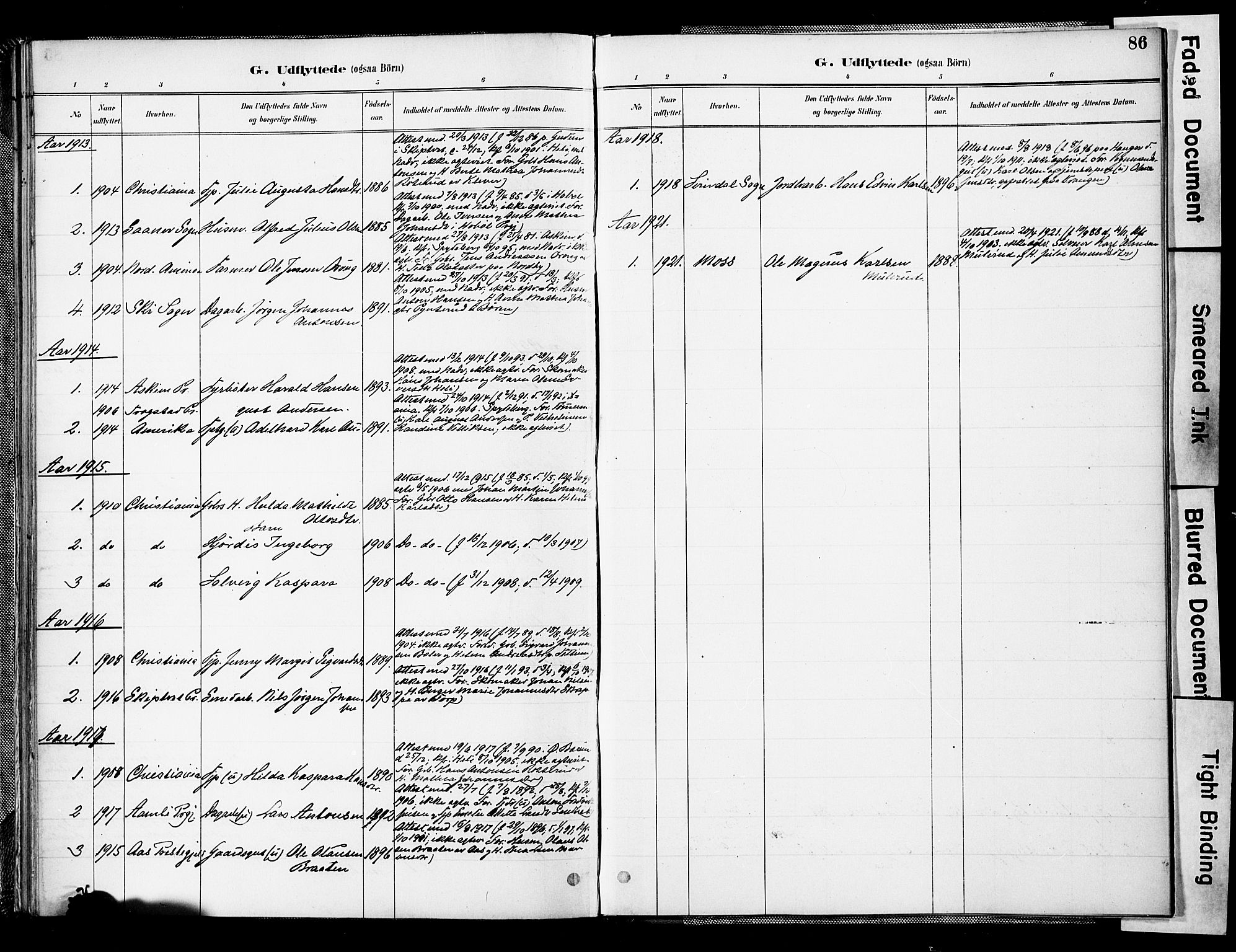 Spydeberg prestekontor Kirkebøker, SAO/A-10924/F/Fc/L0001: Parish register (official) no. III 1, 1886-1907, p. 86