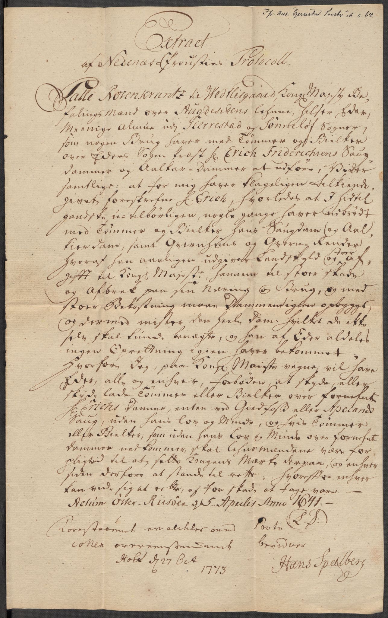 Riksarkivets diplomsamling, AV/RA-EA-5965/F15/L0030: Prestearkiv - Aust-Agder, 1641-1812, p. 17