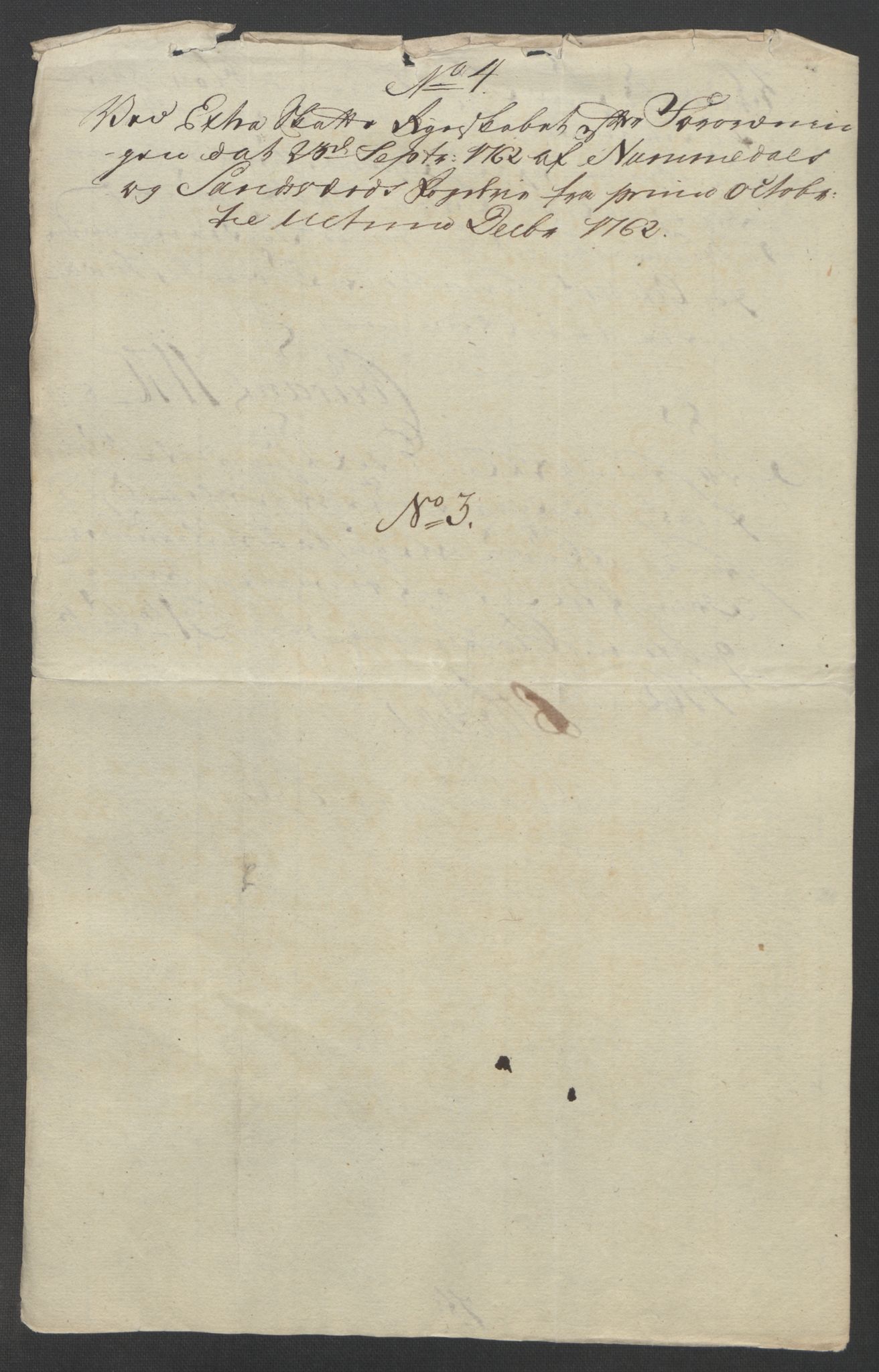 Rentekammeret inntil 1814, Reviderte regnskaper, Fogderegnskap, RA/EA-4092/R24/L1672: Ekstraskatten Numedal og Sandsvær, 1762-1767, p. 124