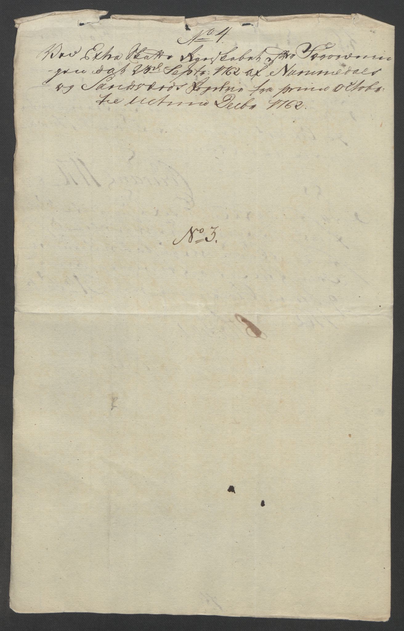 Rentekammeret inntil 1814, Reviderte regnskaper, Fogderegnskap, AV/RA-EA-4092/R24/L1672: Ekstraskatten Numedal og Sandsvær, 1762-1767, p. 124